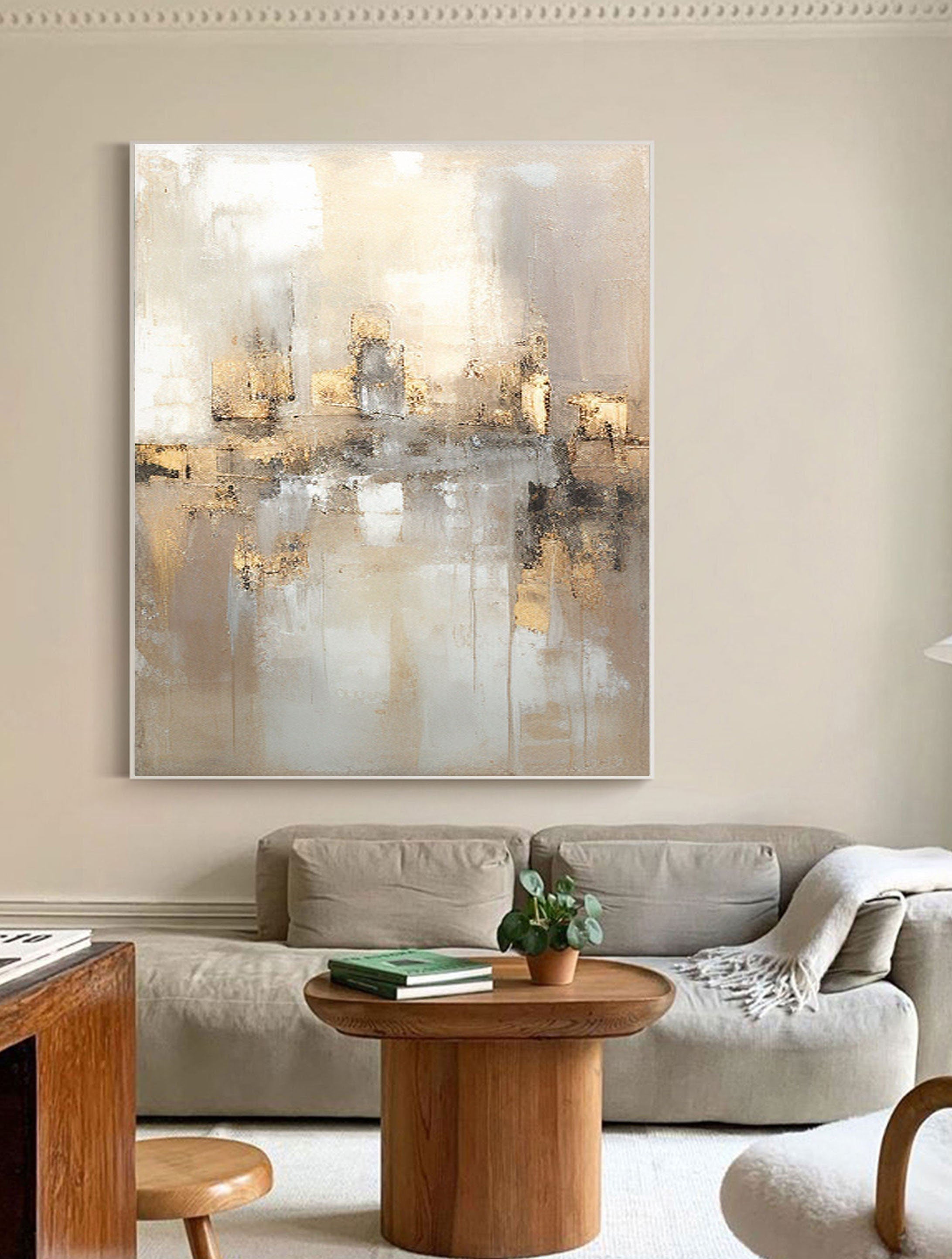 vipgallery Grey Minimalist Painting #CXA 003