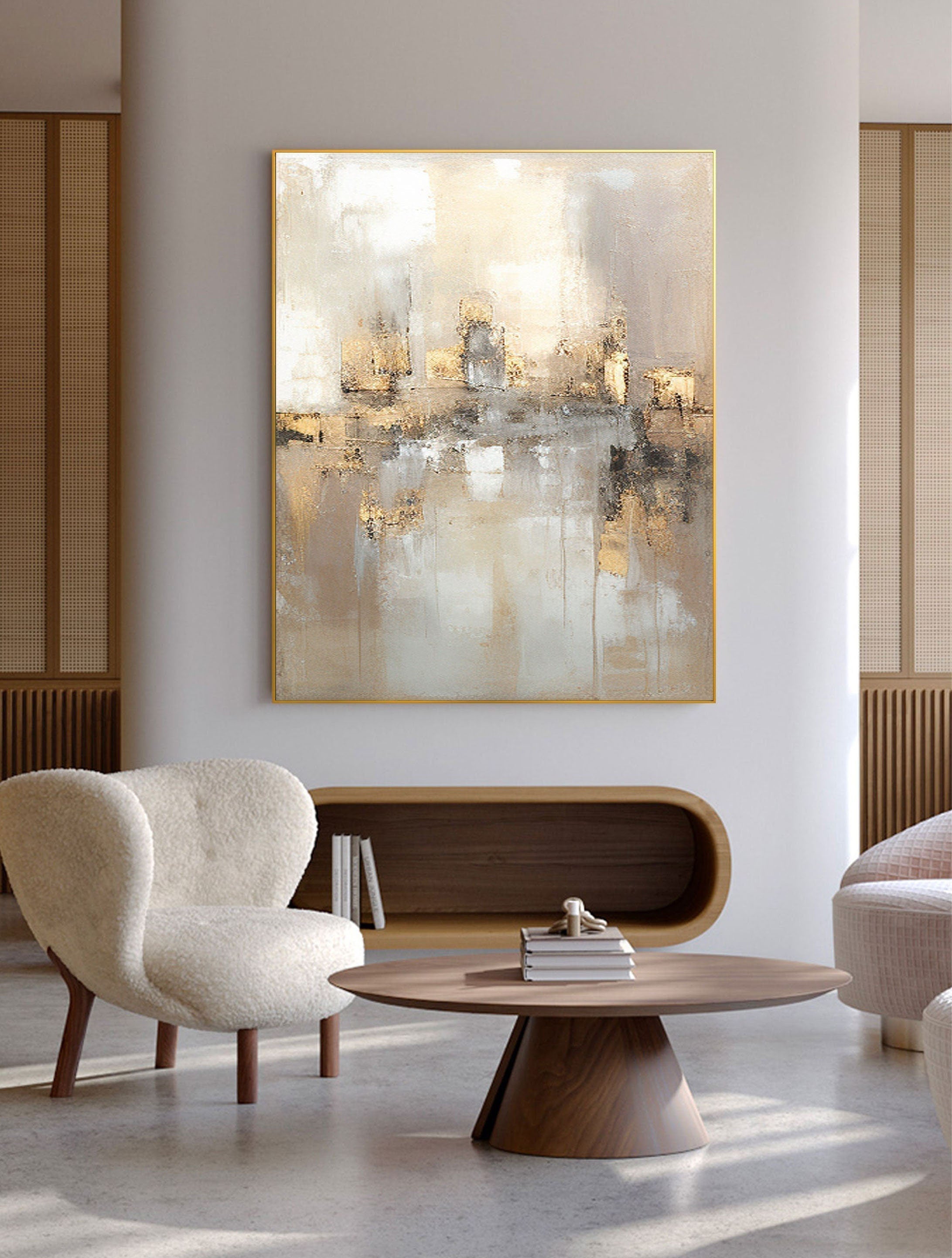 vipgallery Grey Minimalist Painting #CXA 003