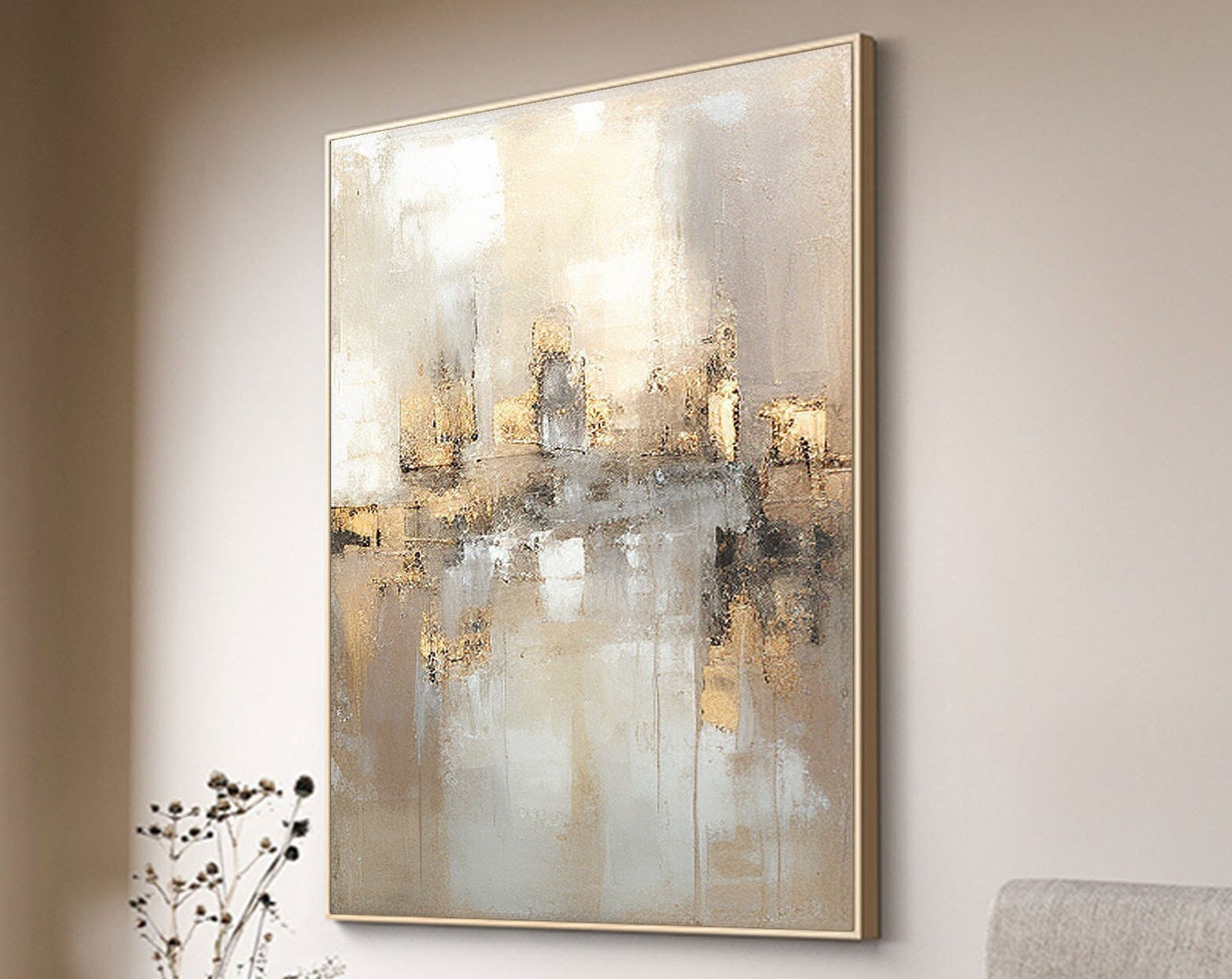 vipgallery Grey Minimalist Painting #CXA 003