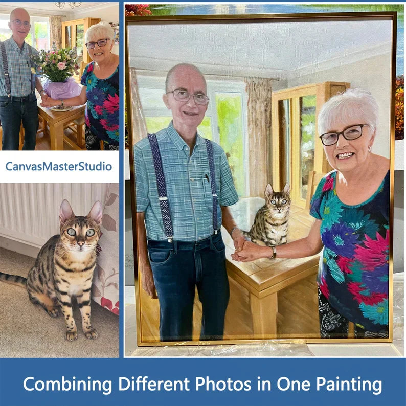 vipgallery Custom Oil Painting Portraits from Your Photos - Family & Pets#1