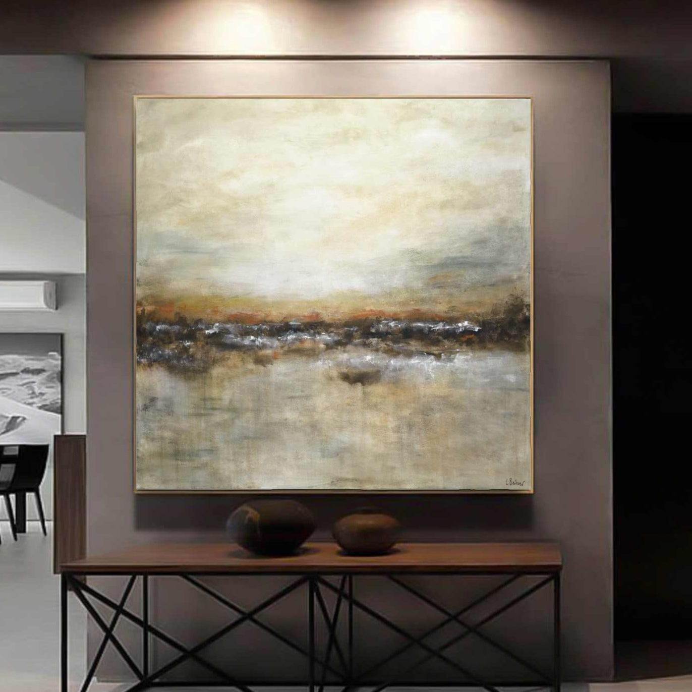 vipgallery Hand Painted Large Landscape Oil Painting " Not Afraid"