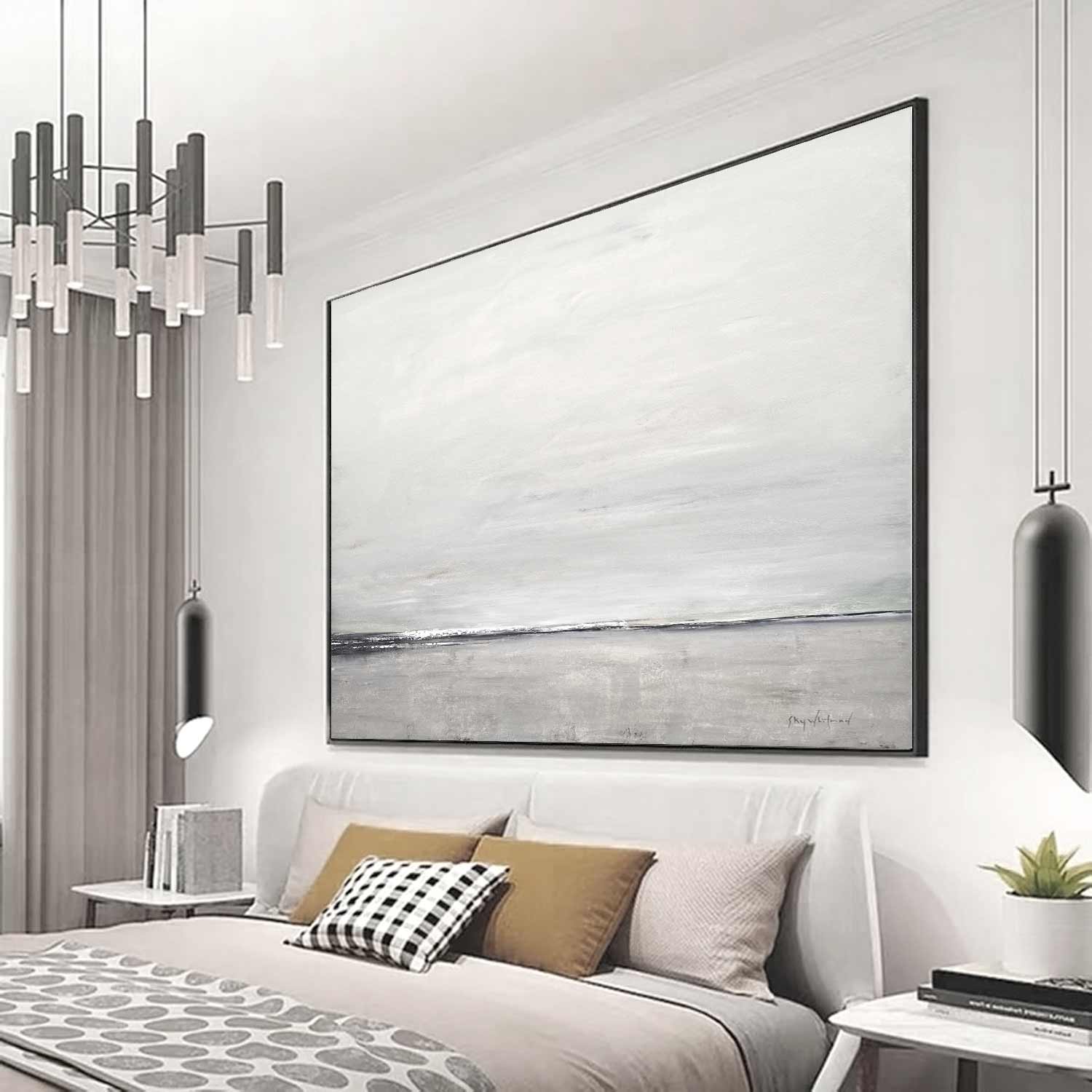 vipgallery Landscape Oil Painting Minimalism Fine Art "Subtle Distance"