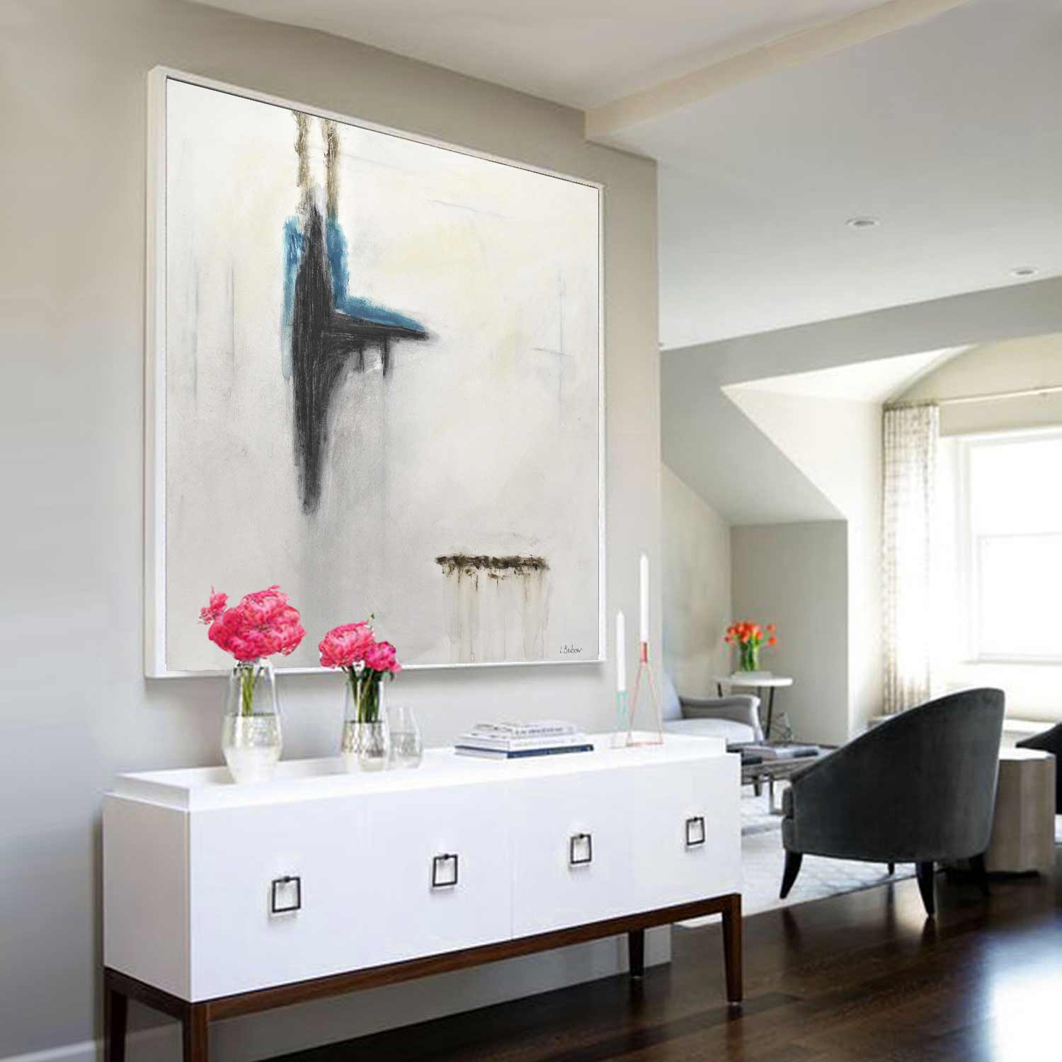 vipgallery Abstract Painting Ready to Hang "Interference"