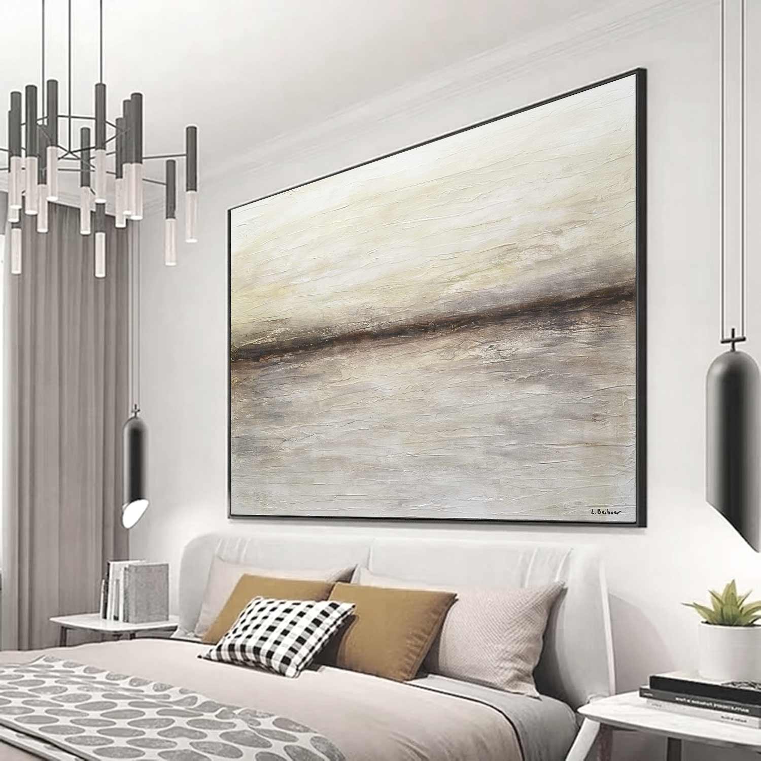 vipgallery Original Textured Large Landscape Oil "Driven"