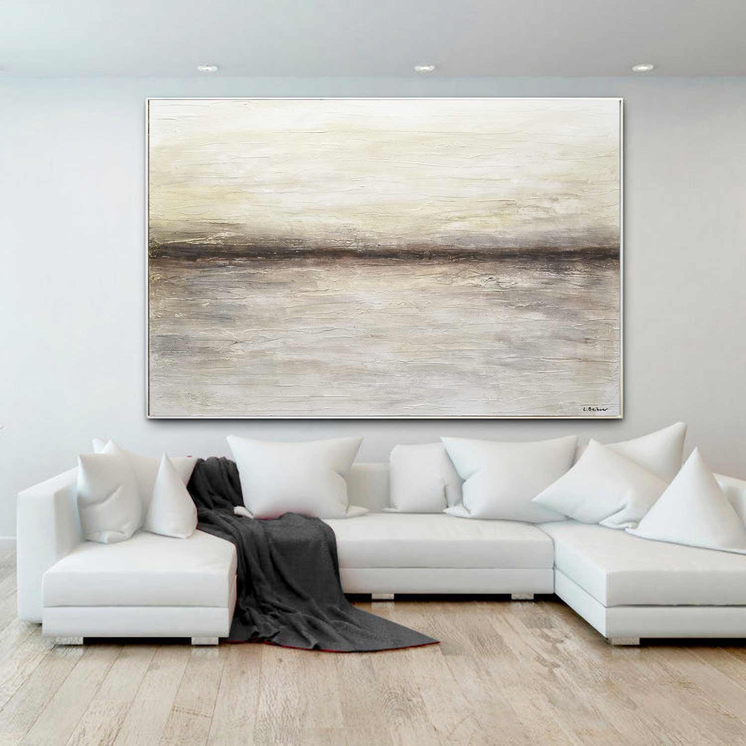 vipgallery Original Textured Large Landscape Oil "Driven"