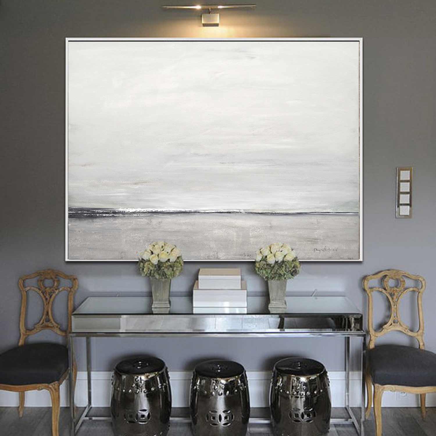 vipgallery Landscape Oil Painting Minimalism Fine Art "Subtle Distance"
