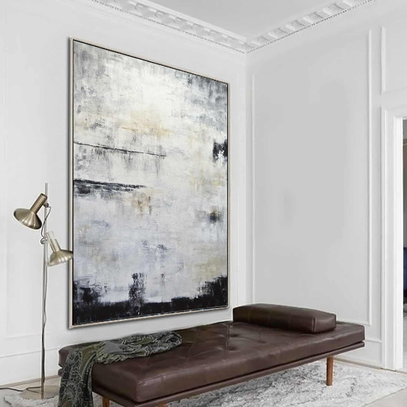 vipgallery Contemporary Painting For Decor Handmade Art "The Spectator"