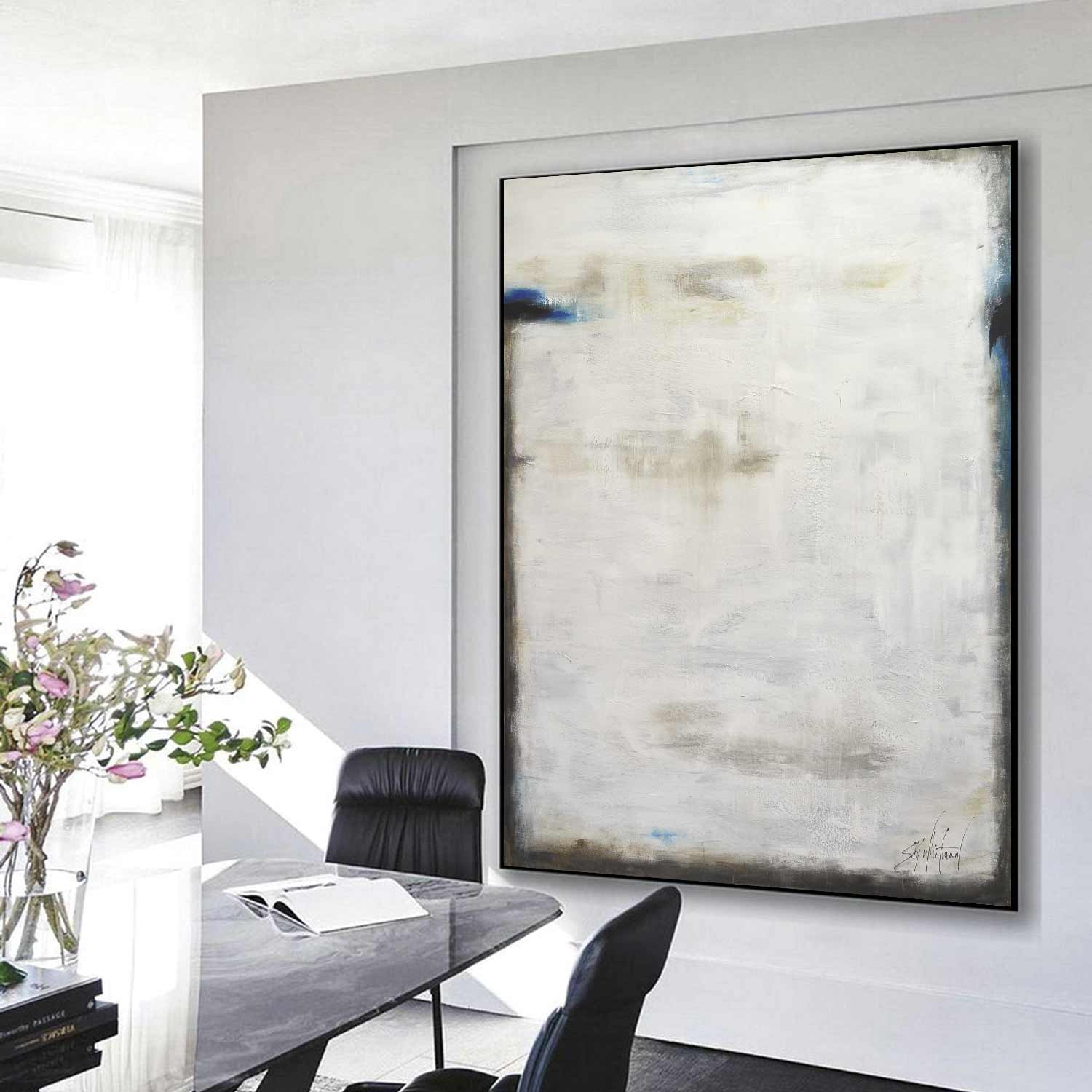 vipgallery Minimalist Light Abstract Painting " Lit Up Inside"