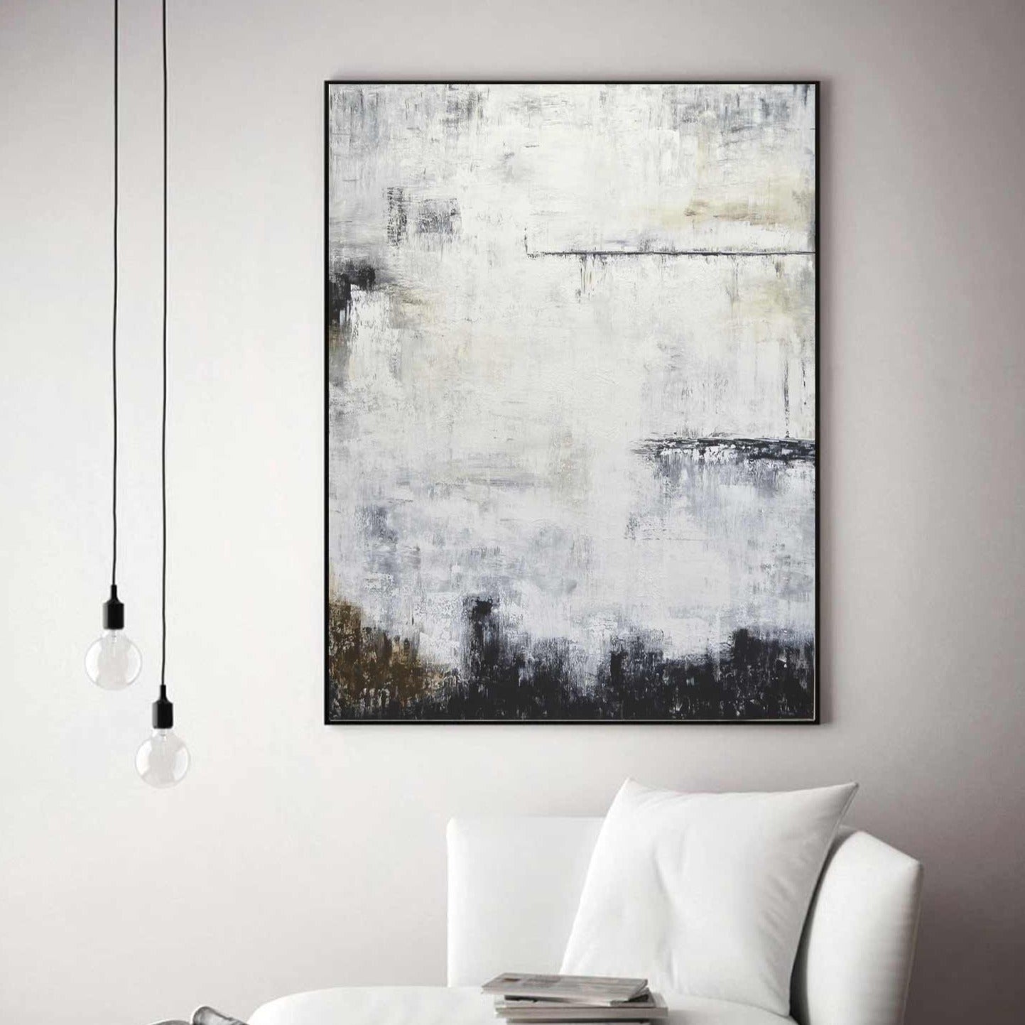 vipgallery Large Vertical Contemporary Abstract Painting "Chances"
