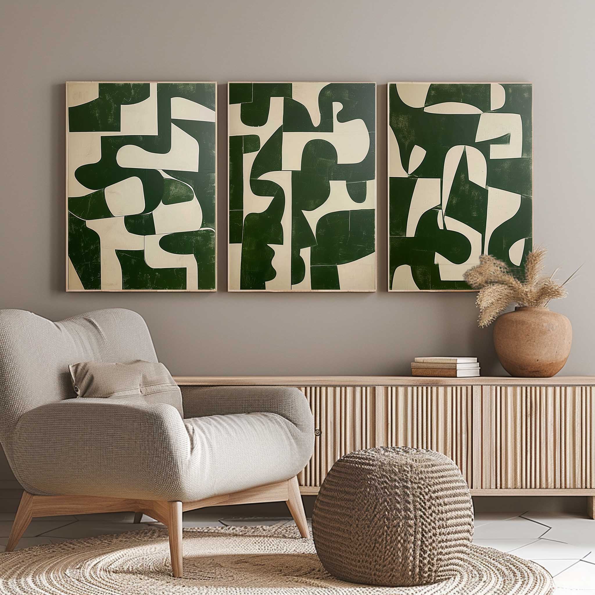 vipgallery Abstract Painting Set of 3 #SP152