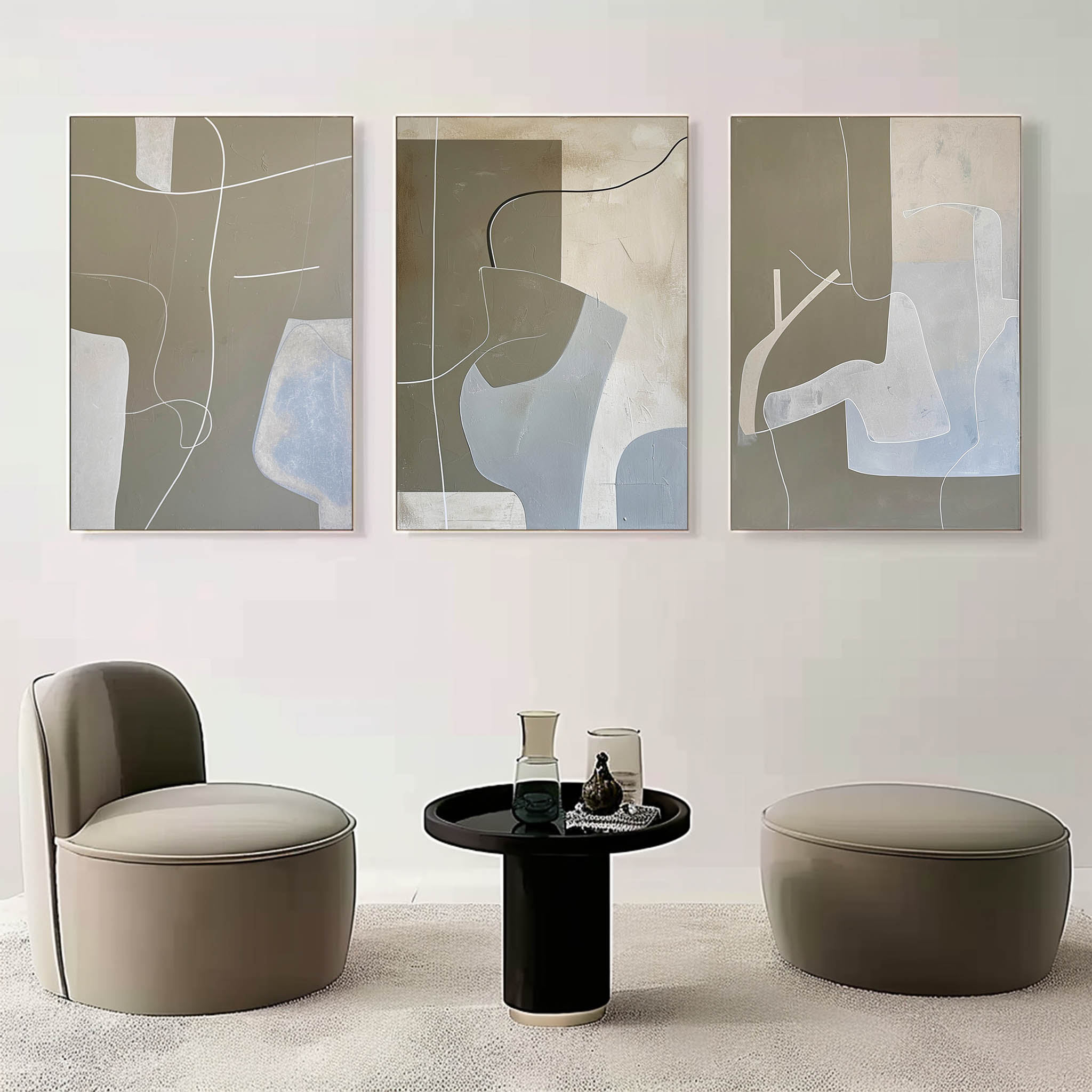 vipgallery Abstract Painting Set of 3 #SP151