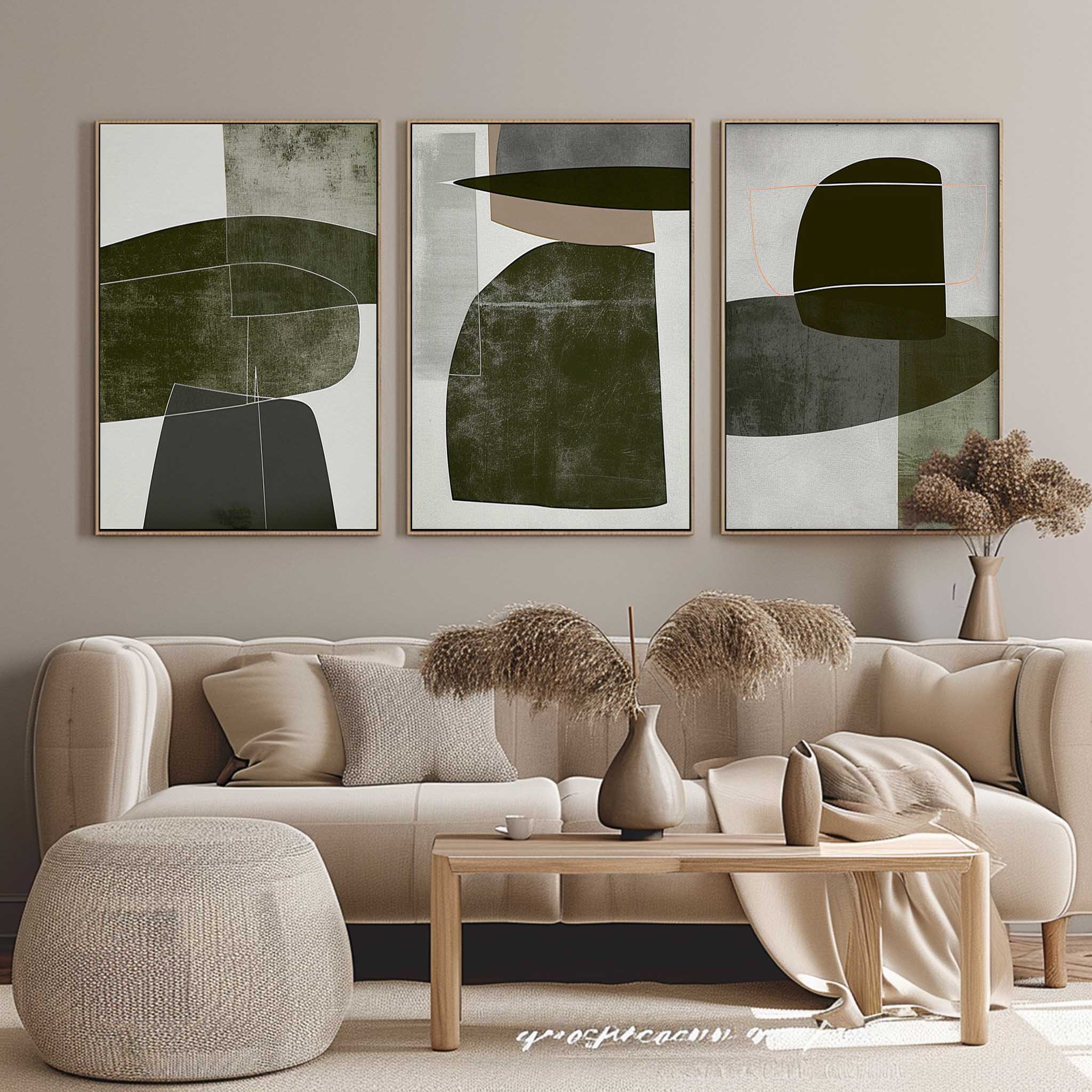 vipgallery Abstract Painting Set of 3 #SP150