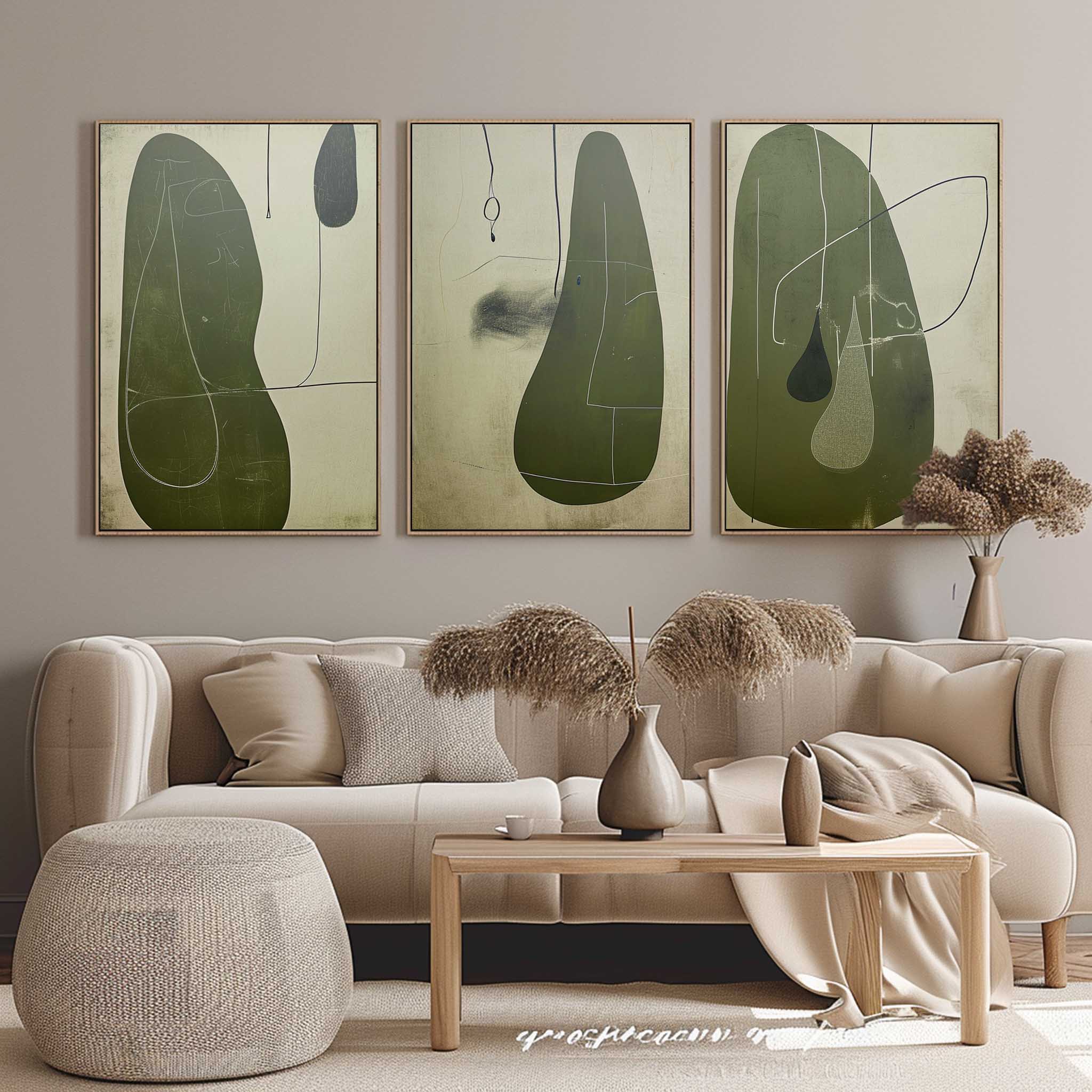 vipgallery Abstract Painting Set of 3 #SP148
