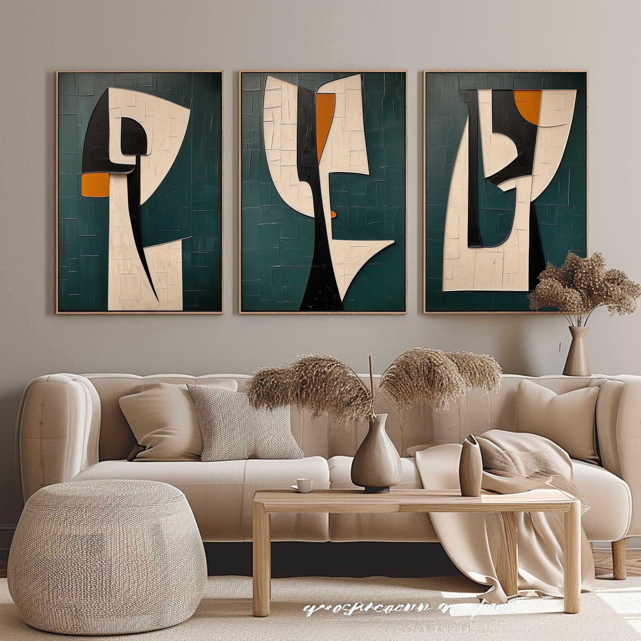 vipgallery Abstract Painting Set of 3 #SP149