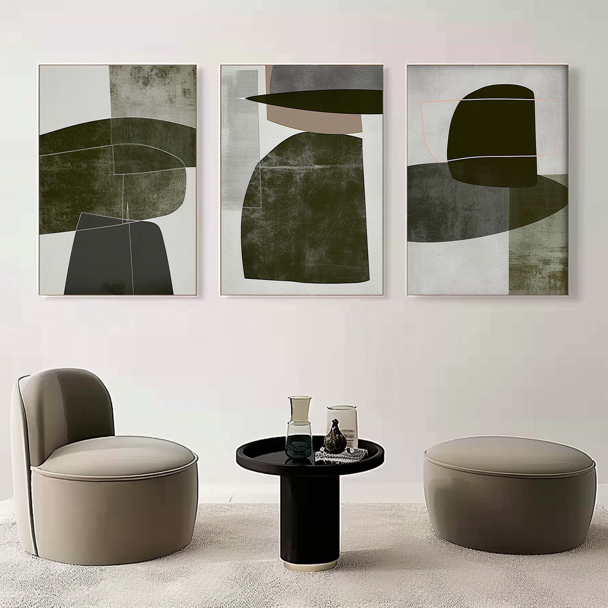 vipgallery Abstract Painting Set of 3 #SP150