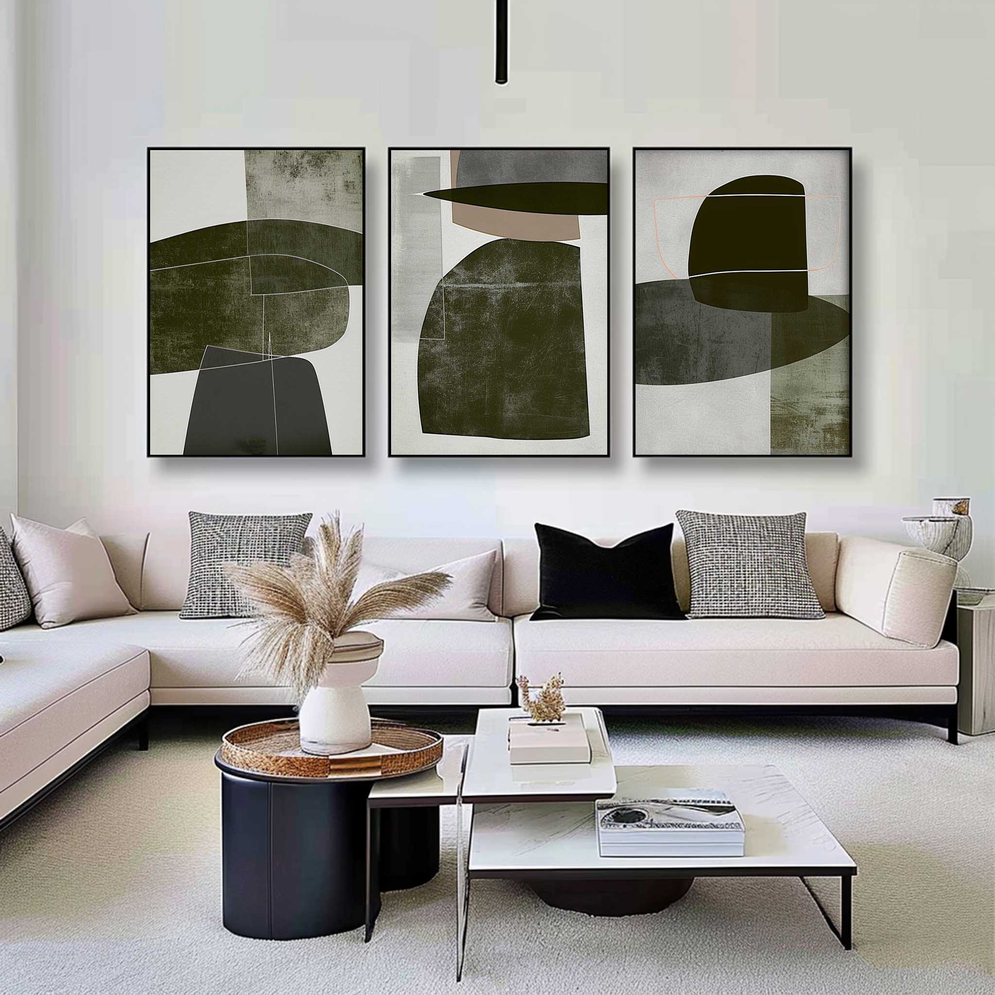 vipgallery Abstract Painting Set of 3 #SP150