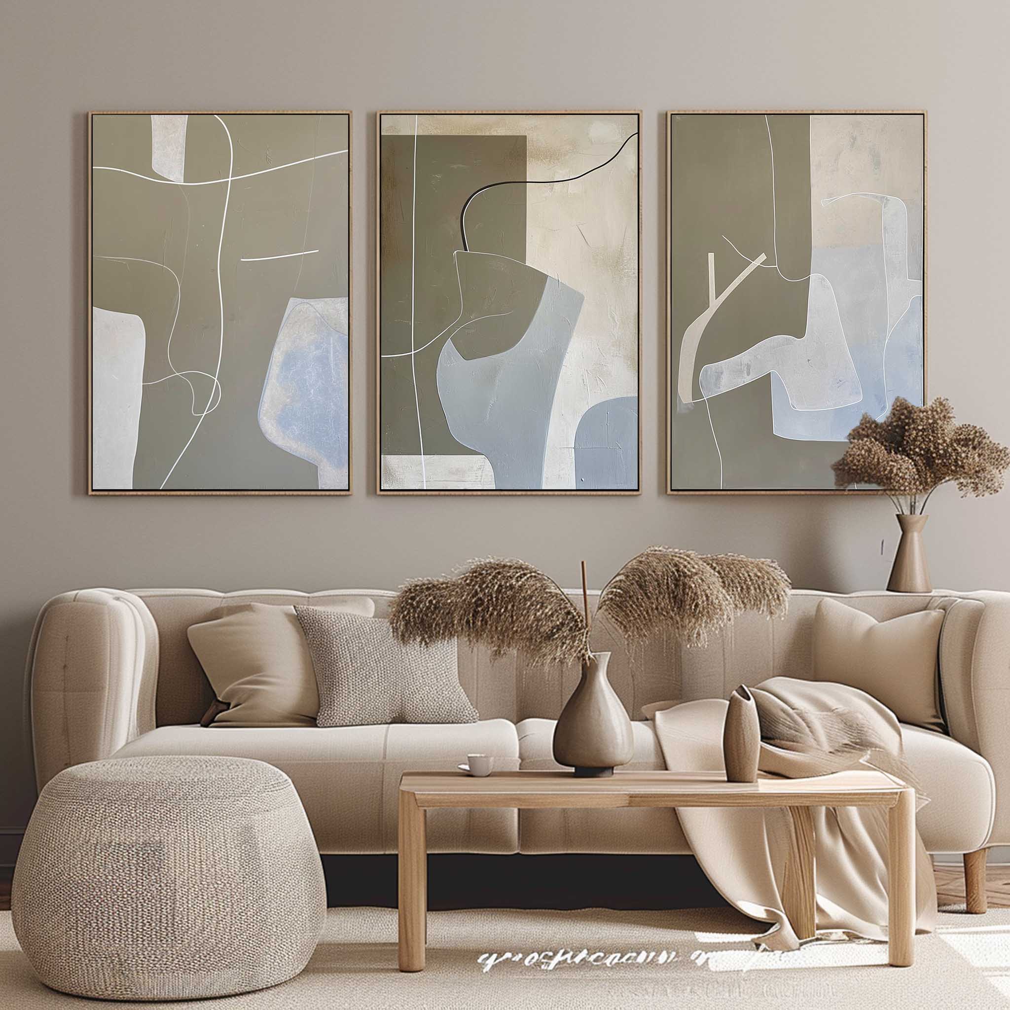 vipgallery Abstract Painting Set of 3 #SP151