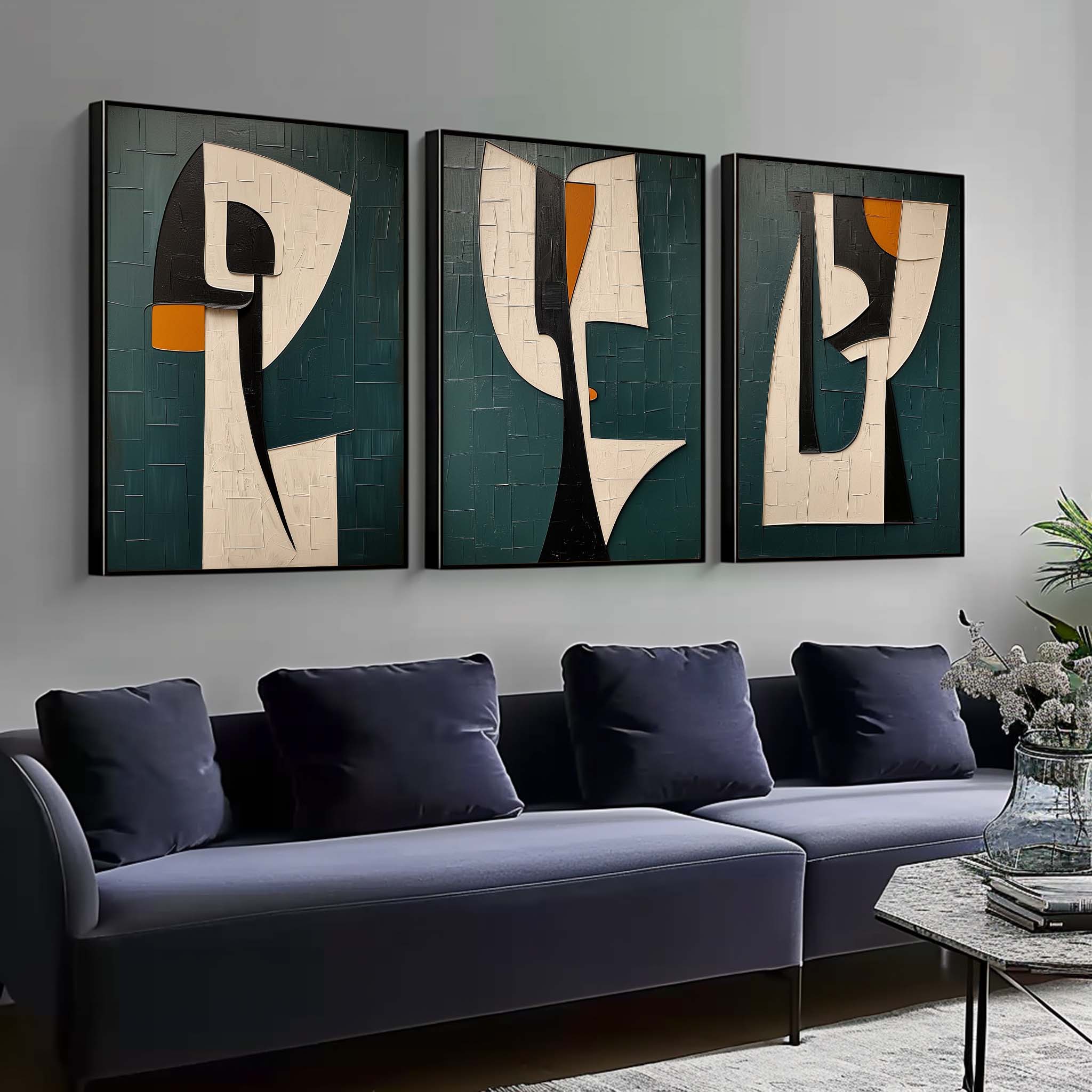 vipgallery Abstract Painting Set of 3 #SP149