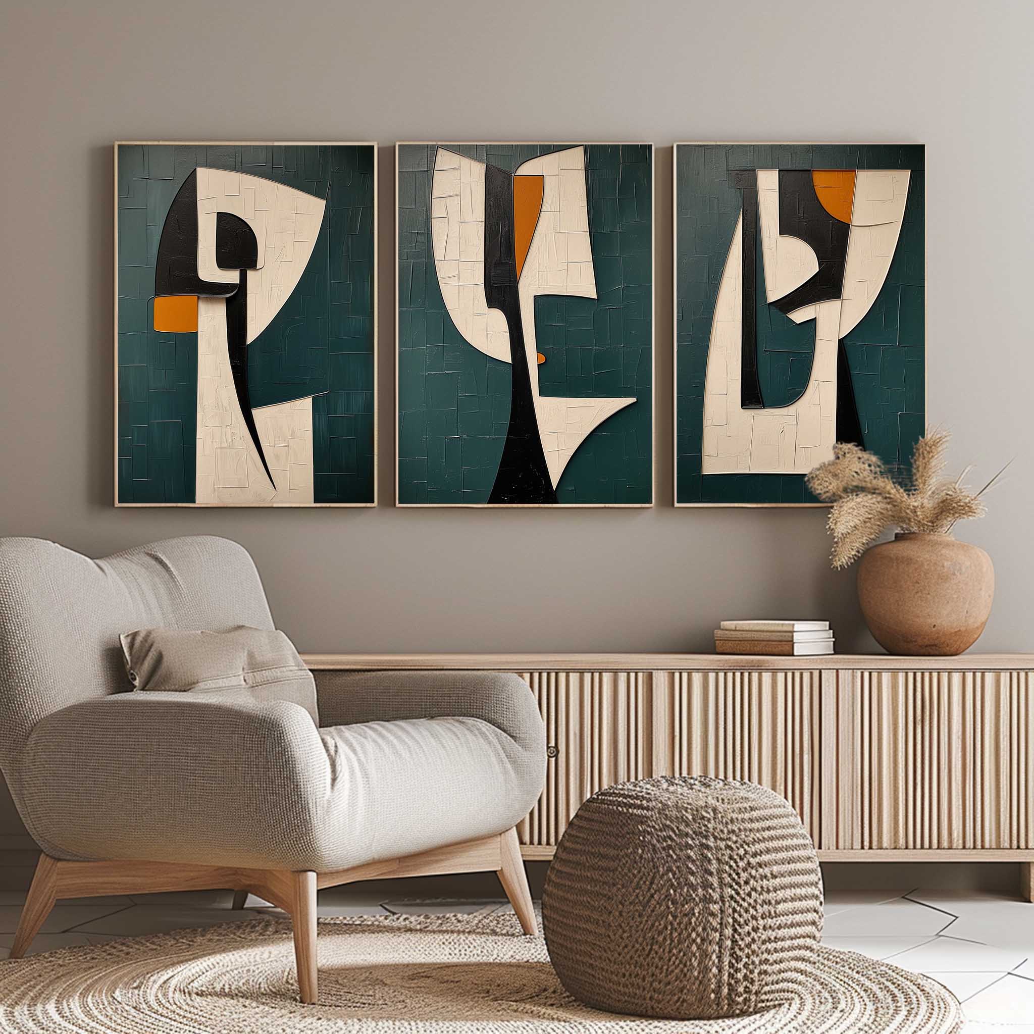 vipgallery Abstract Painting Set of 3 #SP149