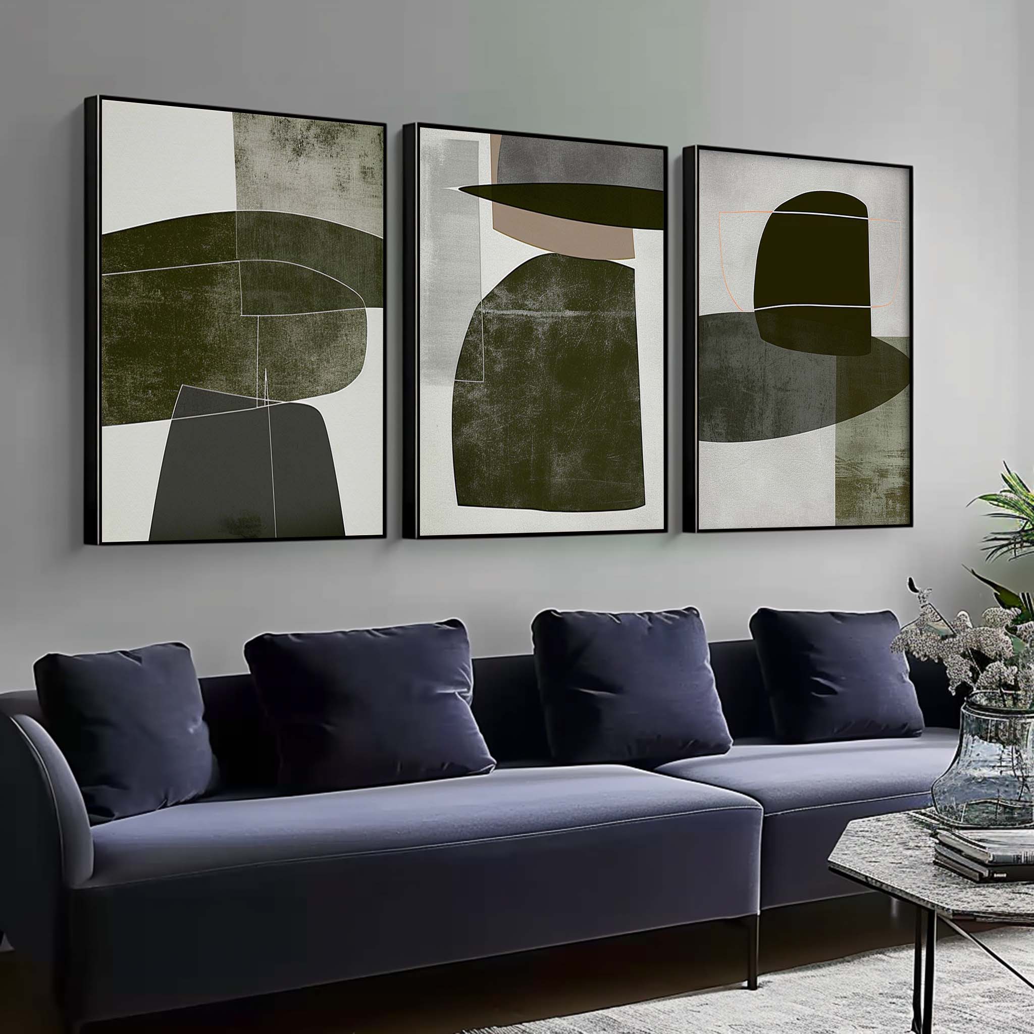 vipgallery Abstract Painting Set of 3 #SP150