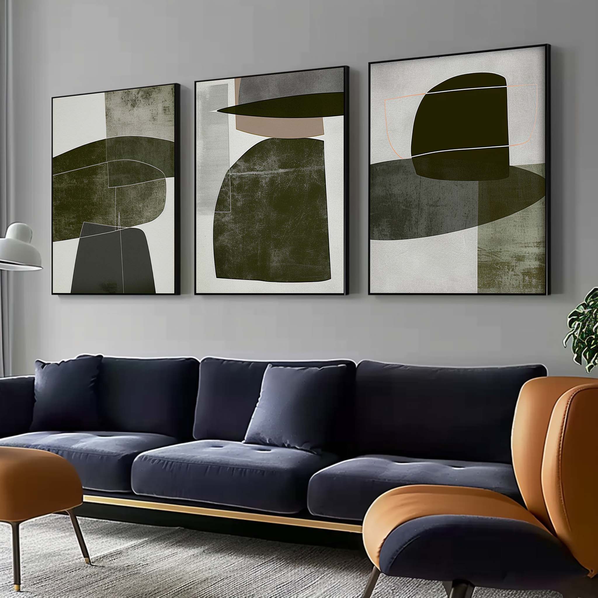 vipgallery Abstract Painting Set of 3 #SP150