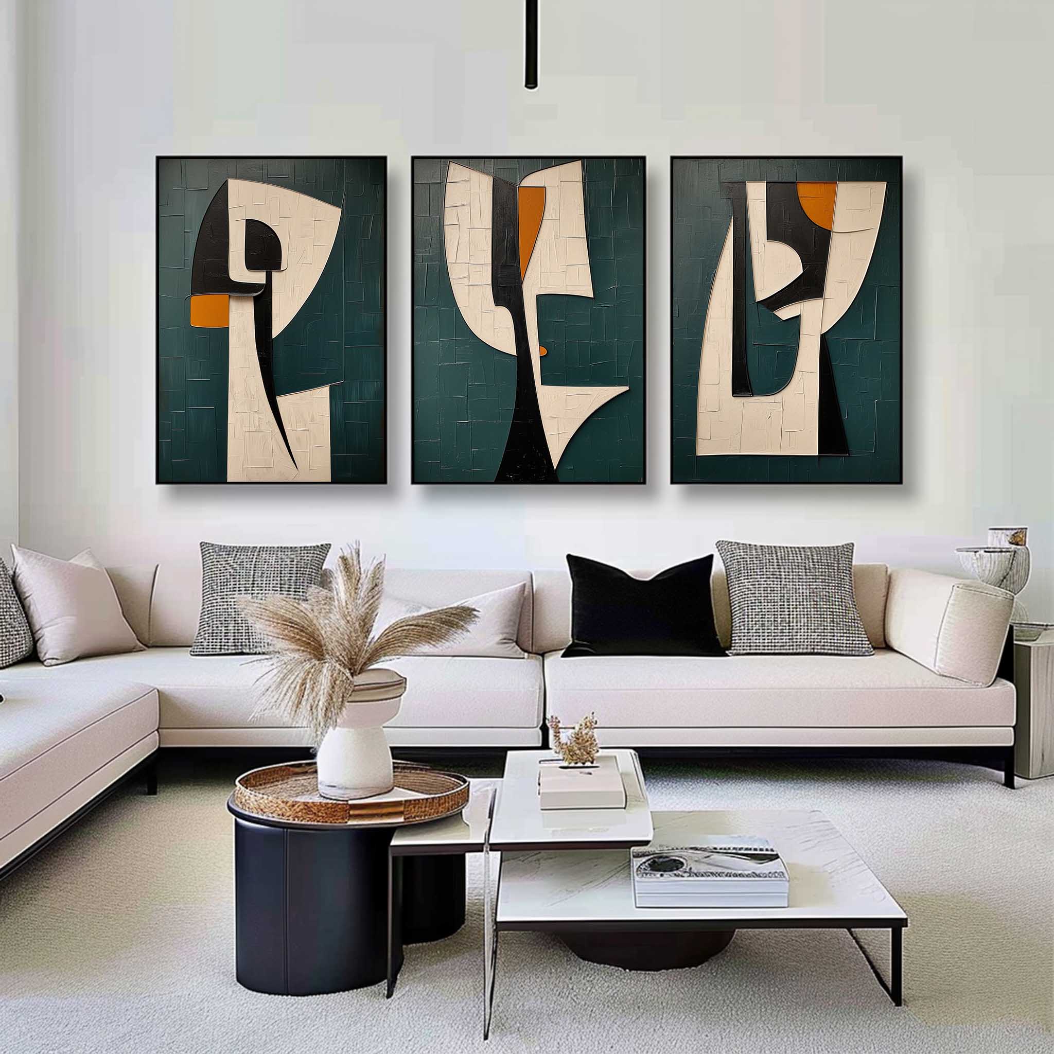 vipgallery Abstract Painting Set of 3 #SP149