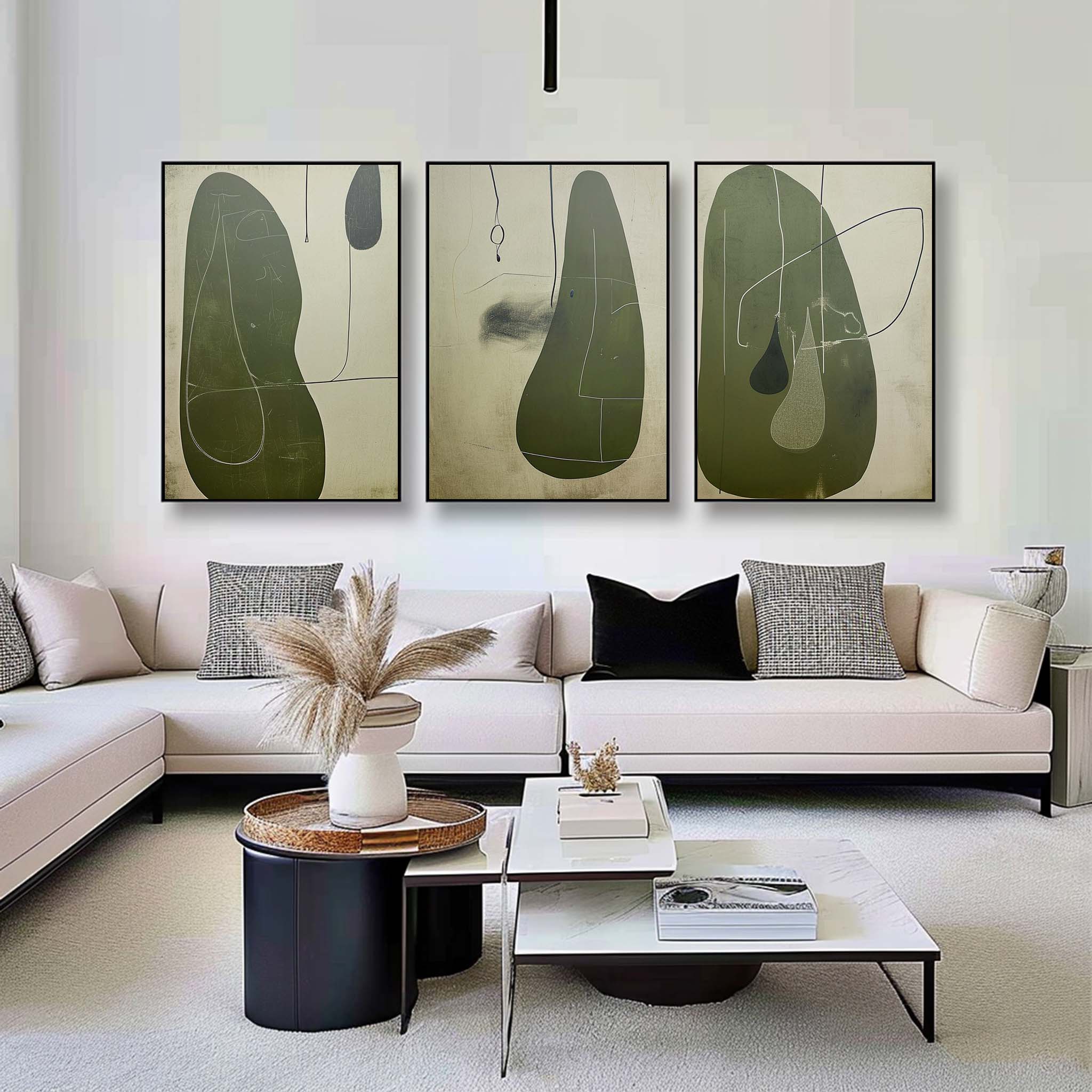 vipgallery Abstract Painting Set of 3 #SP148