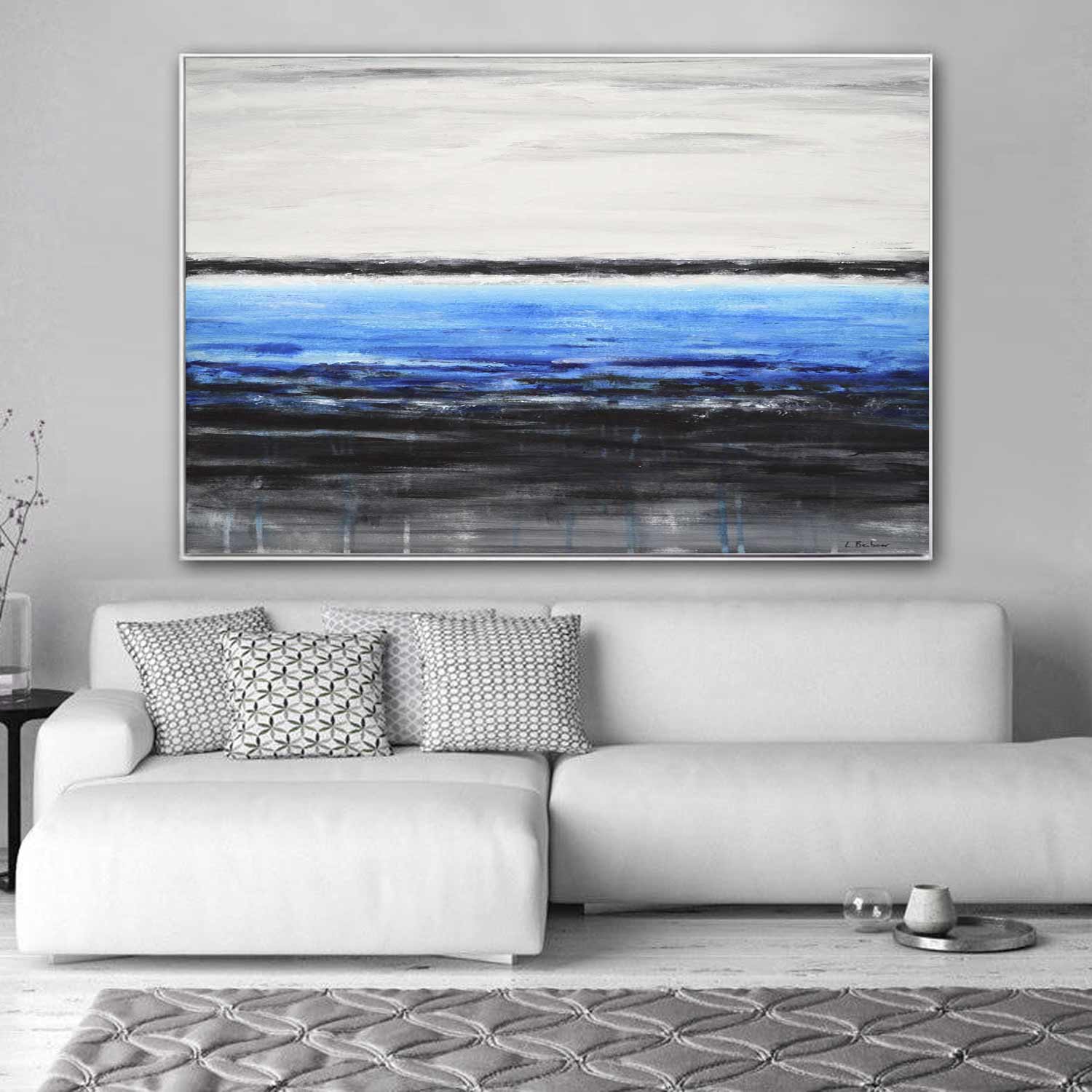 vipgallery Ocean View Seascape Oil Painting American Artist "Deep Waters"