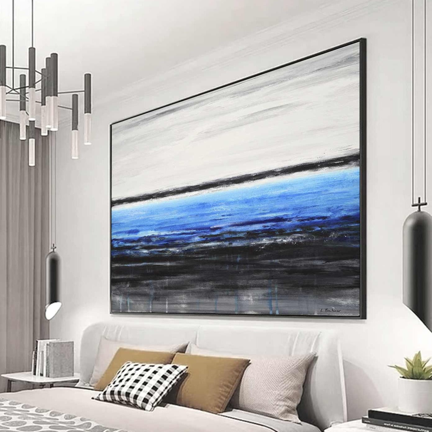 vipgallery Ocean View Seascape Oil Painting American Artist "Deep Waters"
