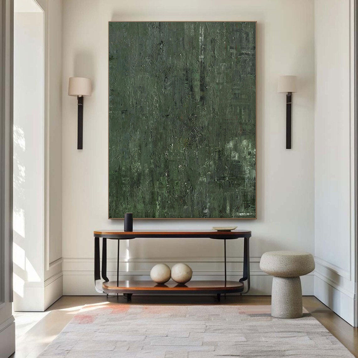 vipgallery Blue & Green Abstract Painting #CXA 012