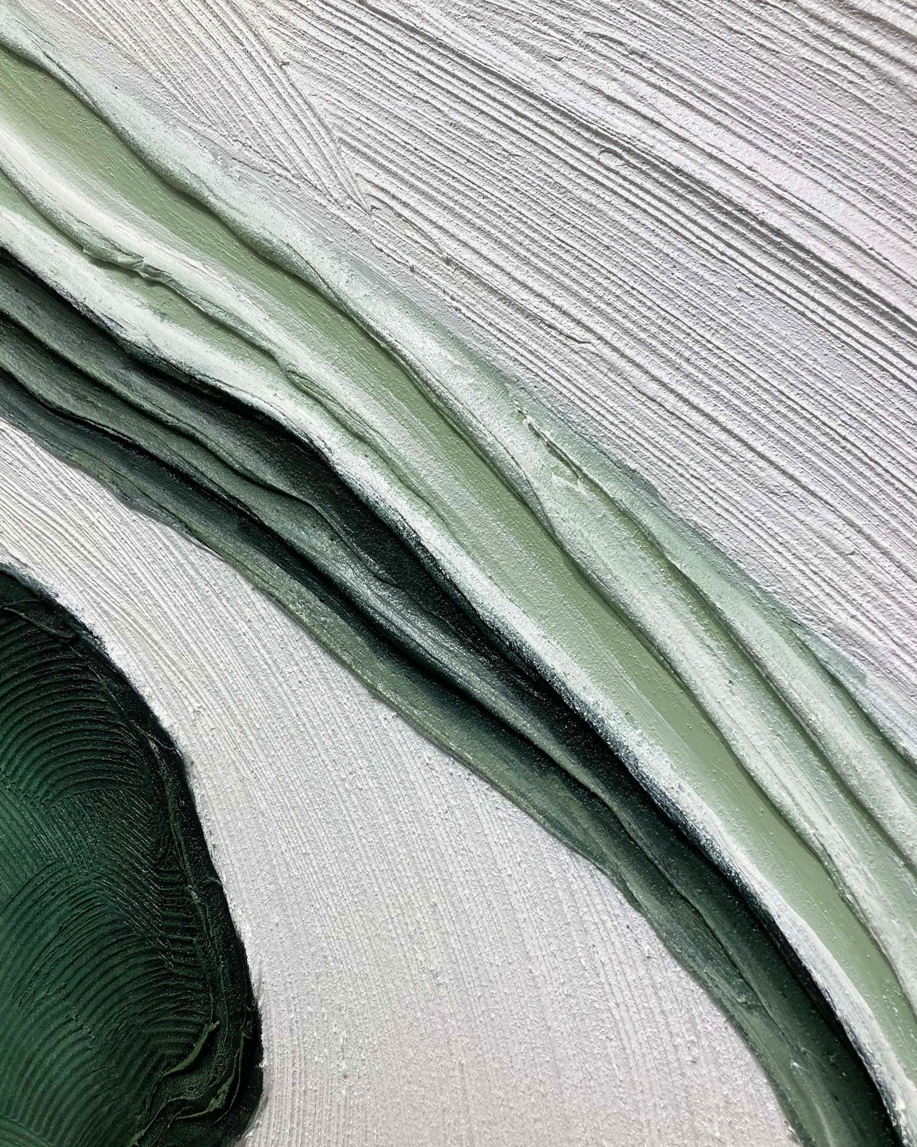 vipgallery Blue & Green Abstract Painting #CXA 014