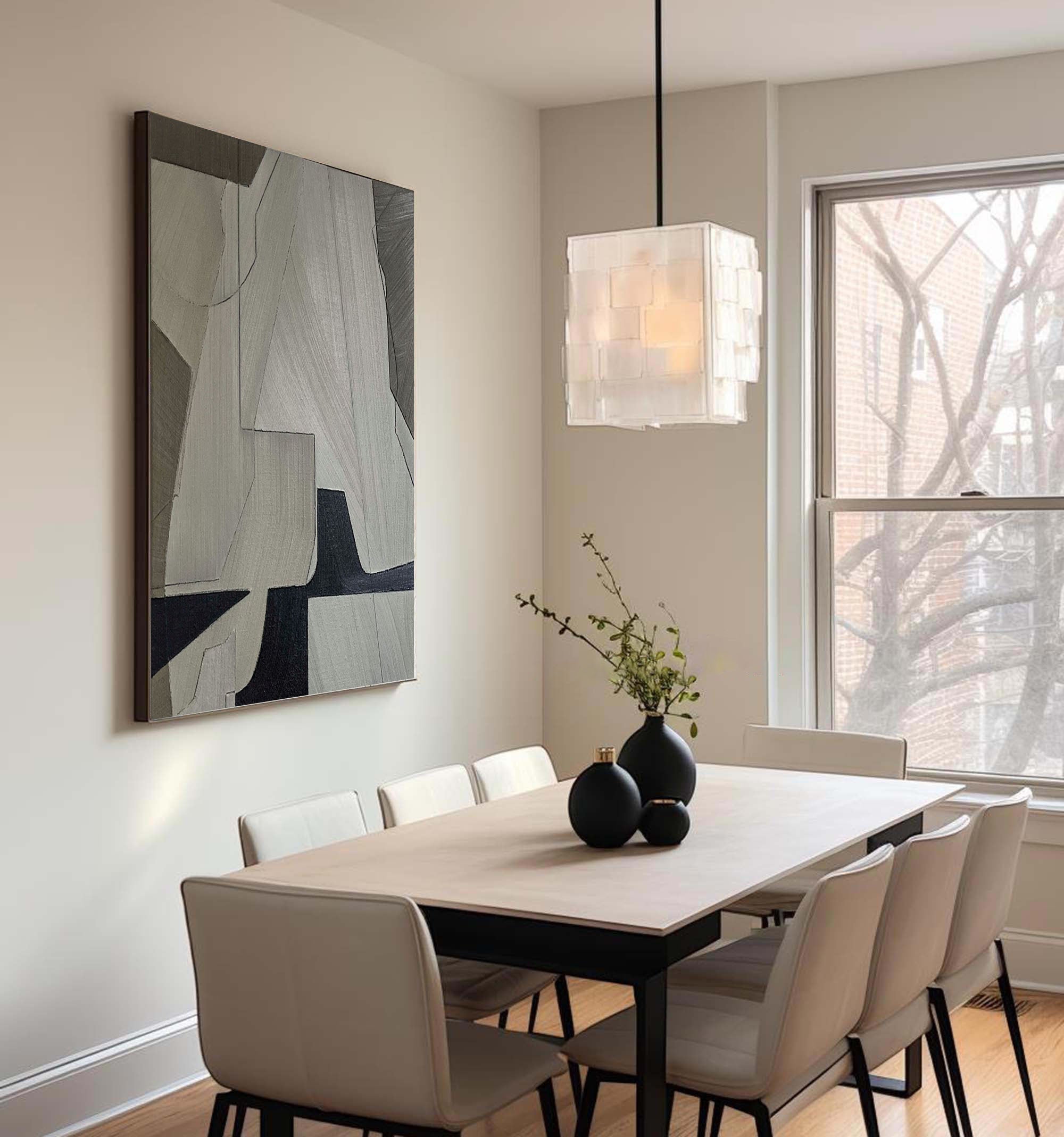 vipgallery Grey Minimalist Painting #CXA 010