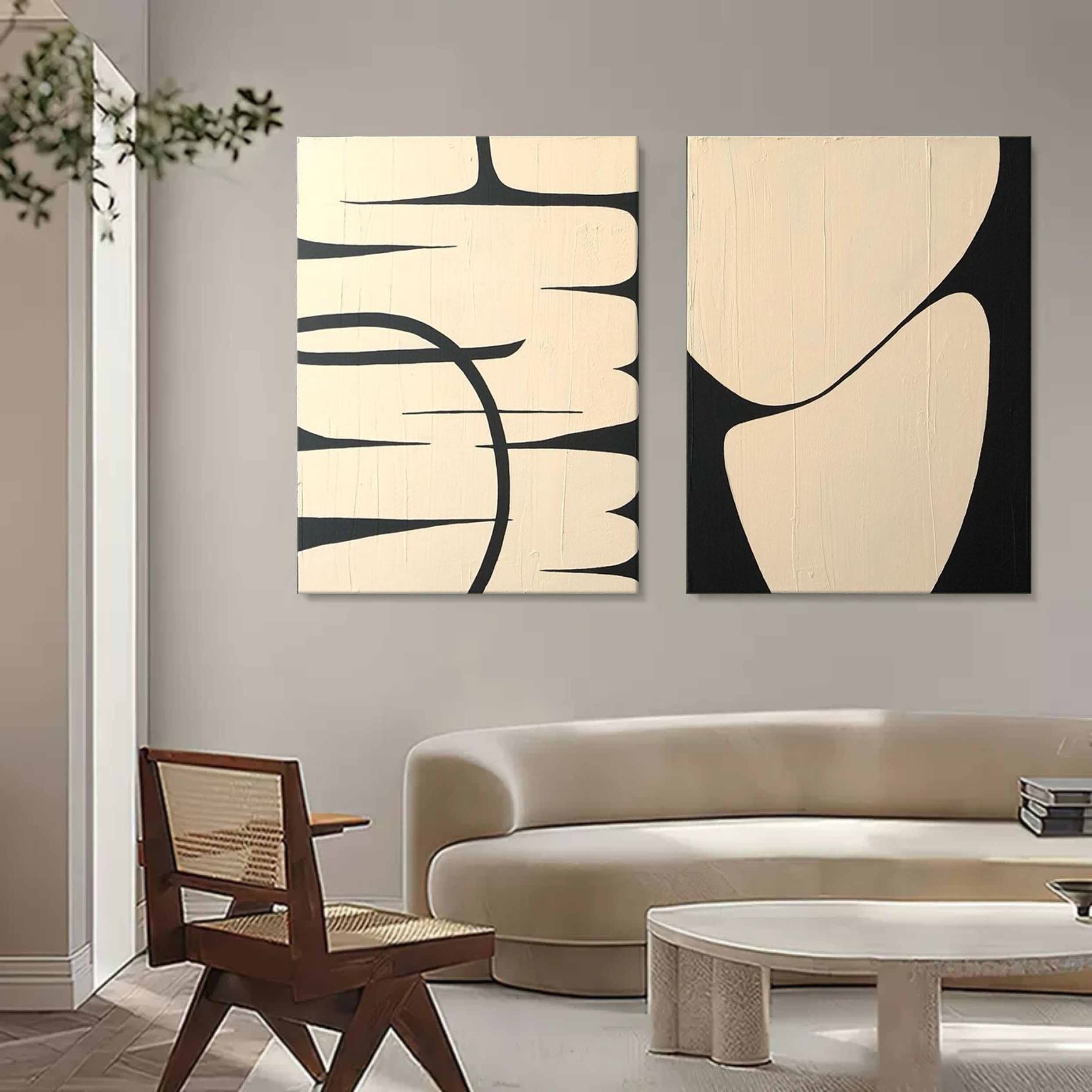 vipgallery Abstract Painting Set Of 2 #SP135