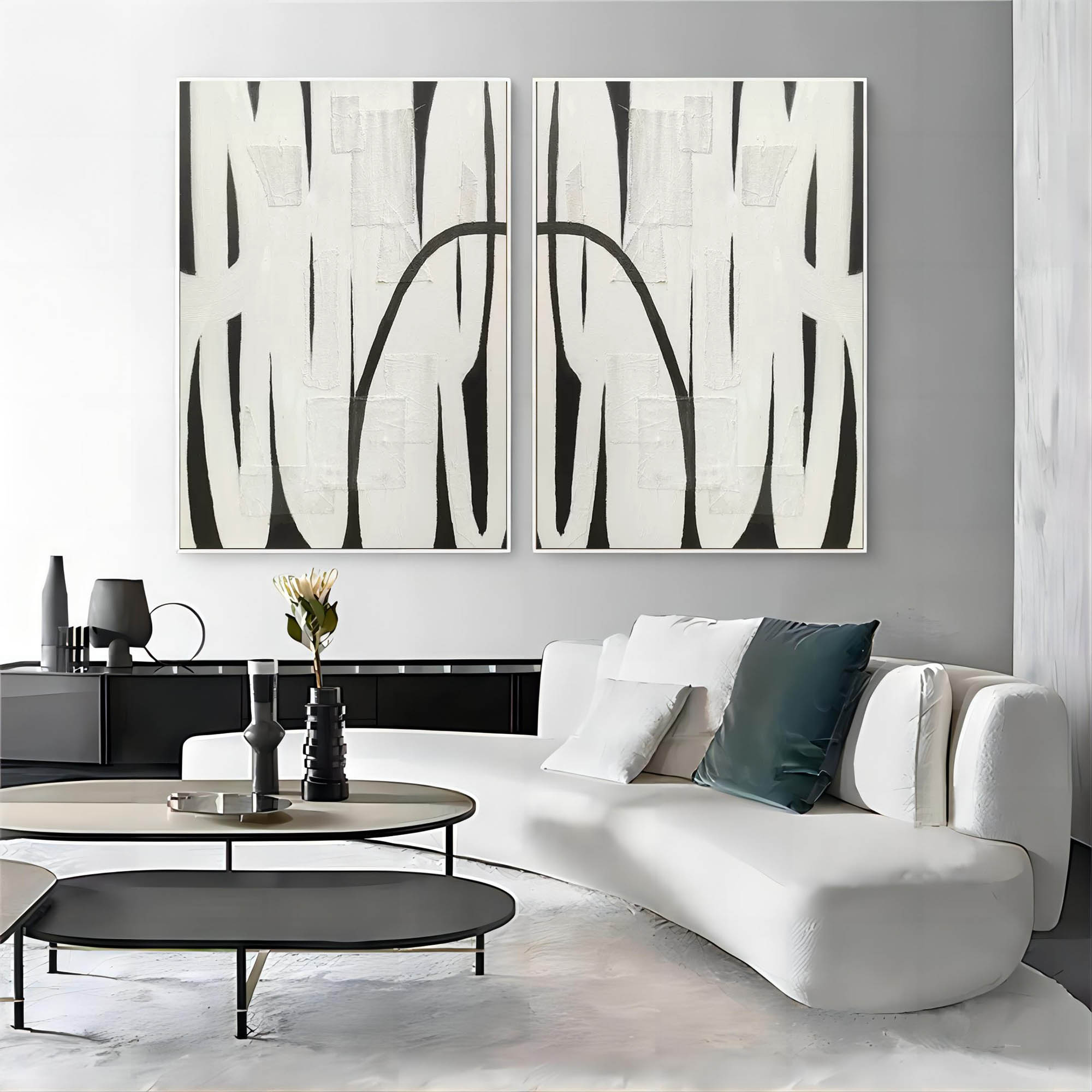 vipgallery Abstract Painting Set Of 2 #SP118