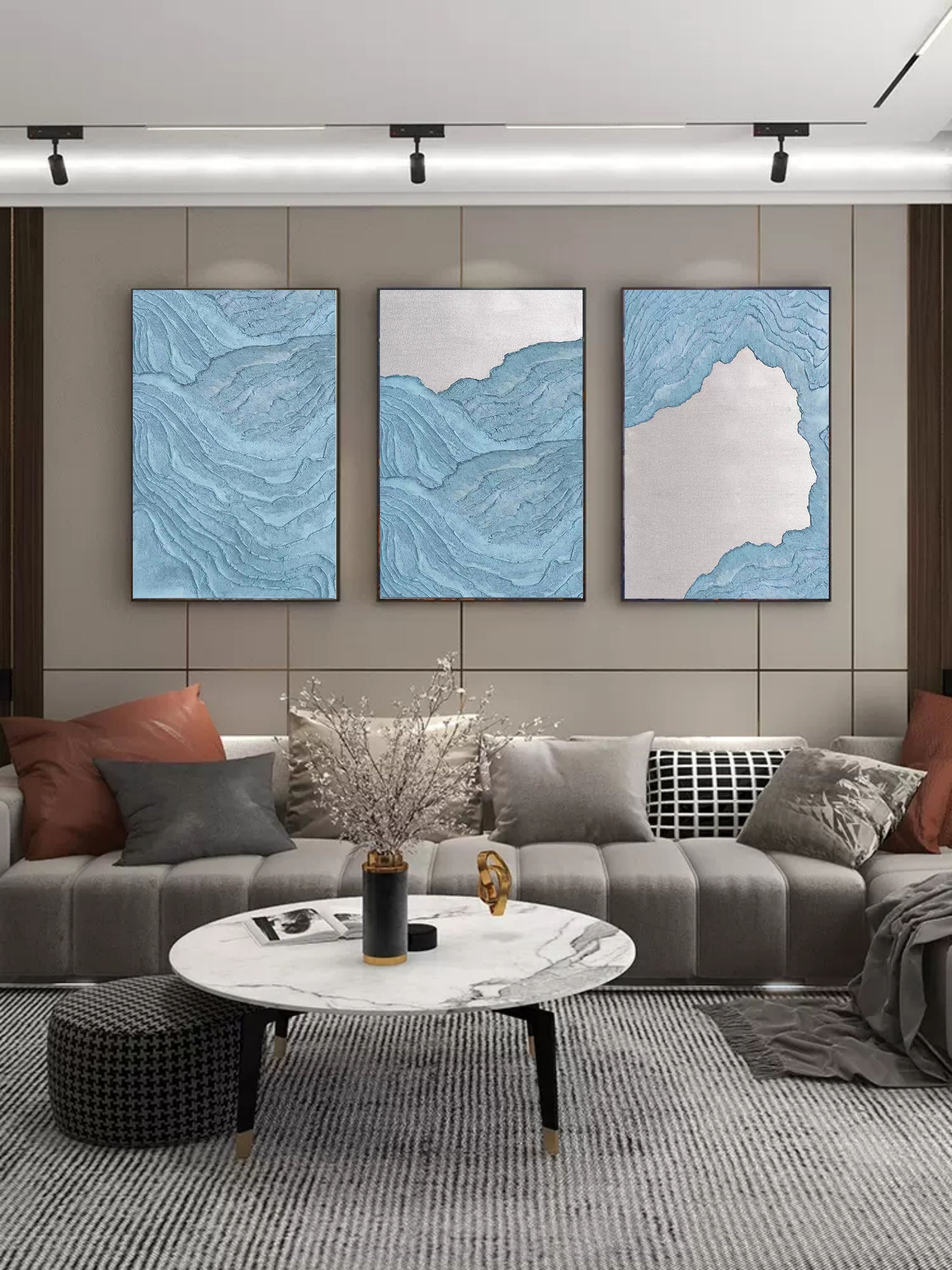 vipgallery Abstract Painting Set of 3 #SP006