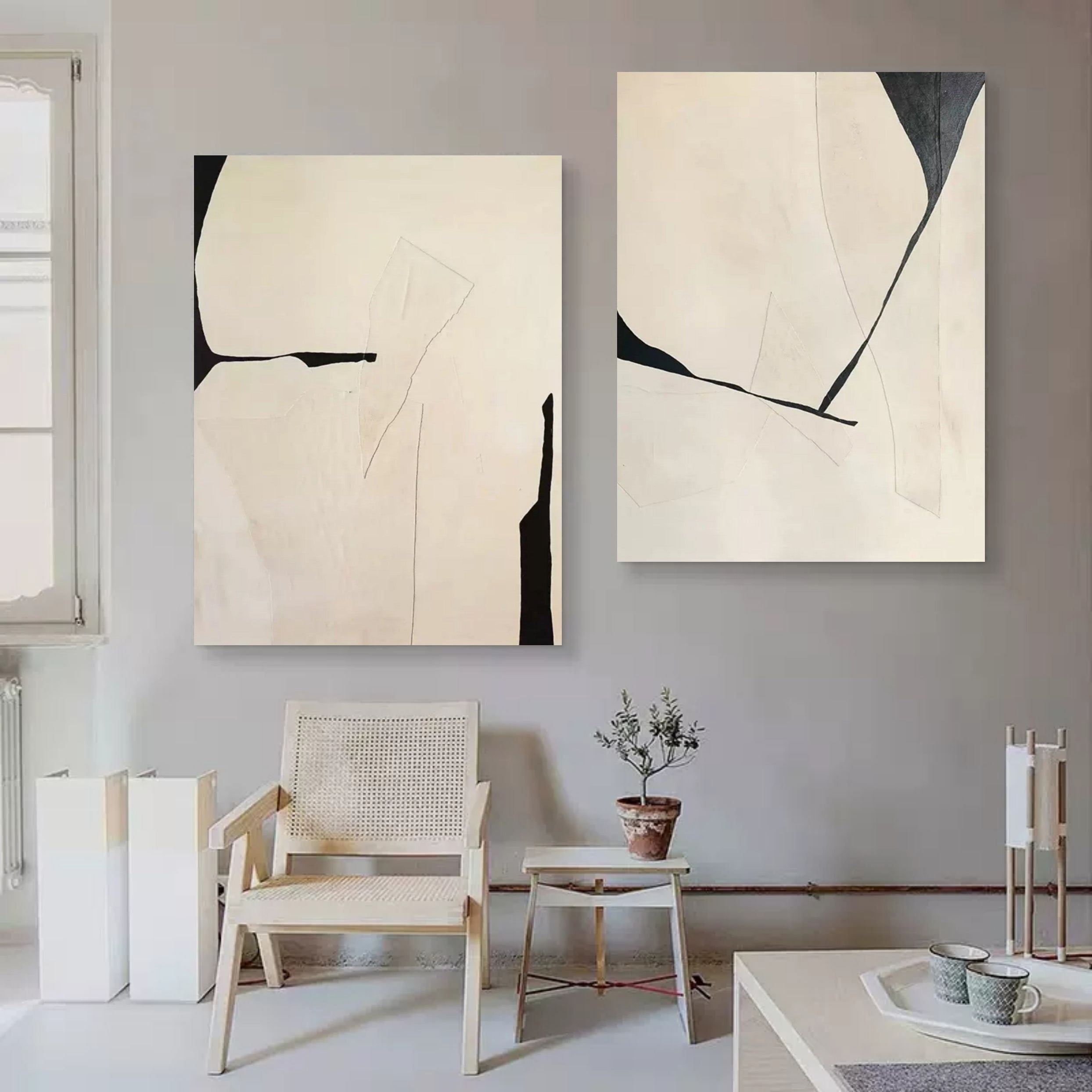vipgallery Abstract Painting Set Of 2 #SP107
