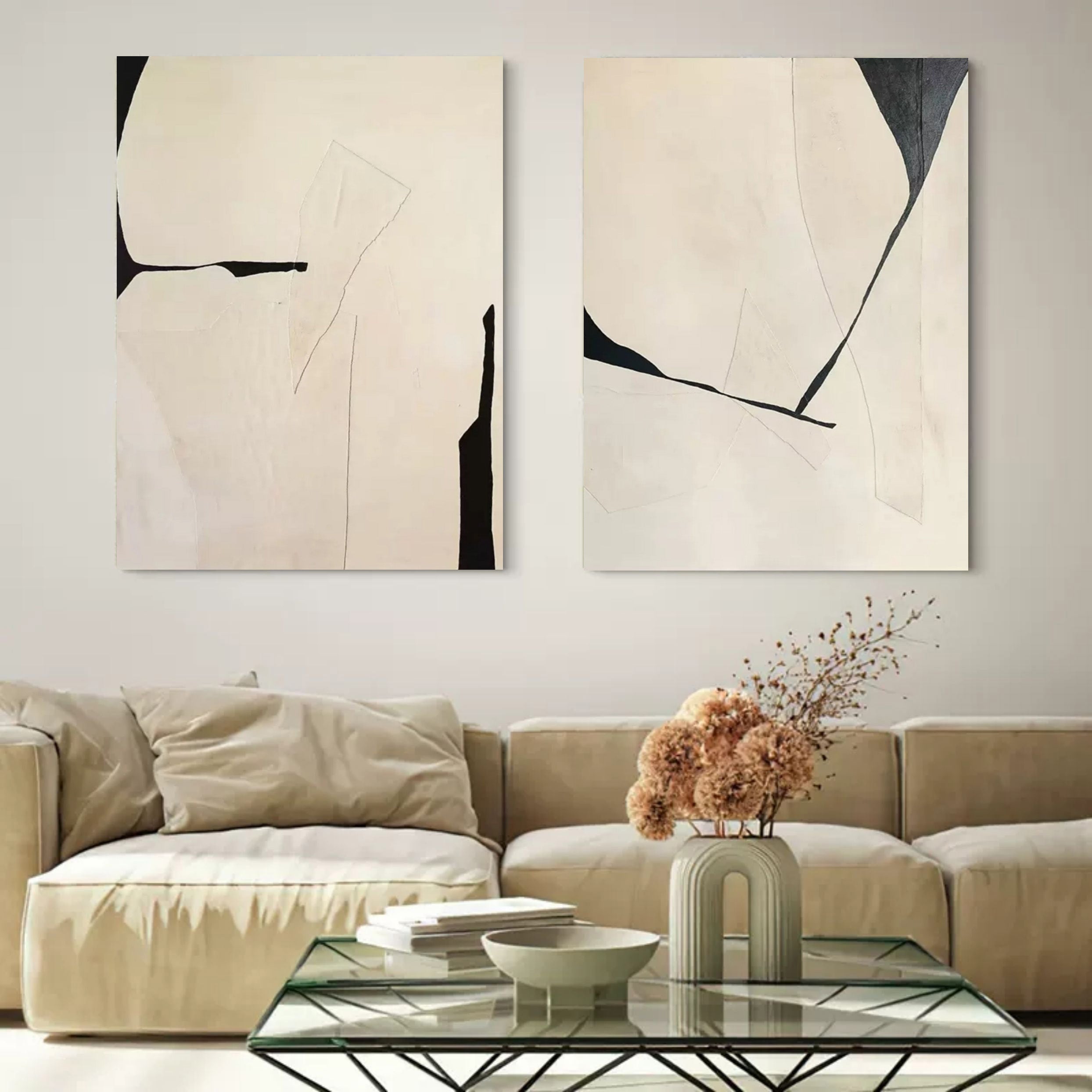 vipgallery Abstract Painting Set Of 2 #SP107