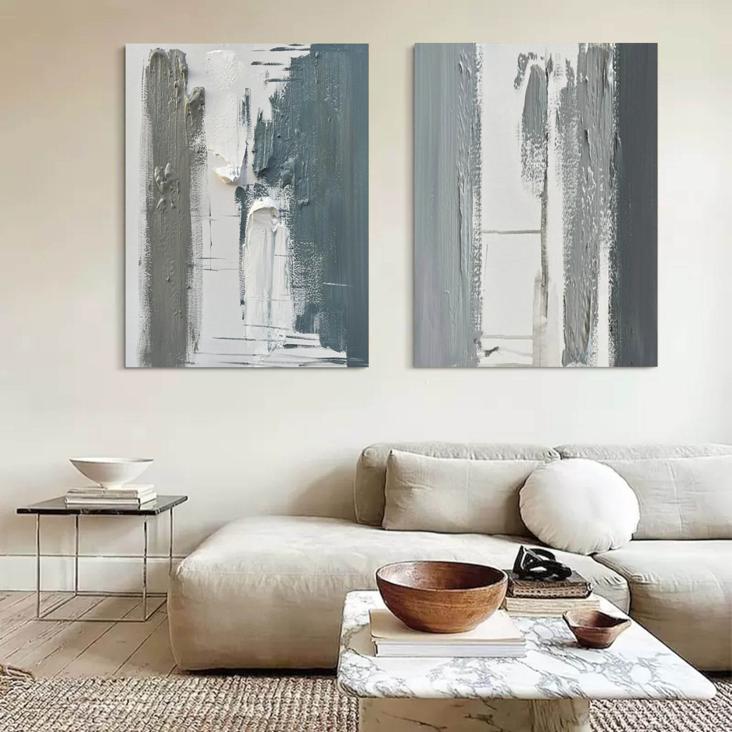 Abstract Painting Set Of 2 #SP080