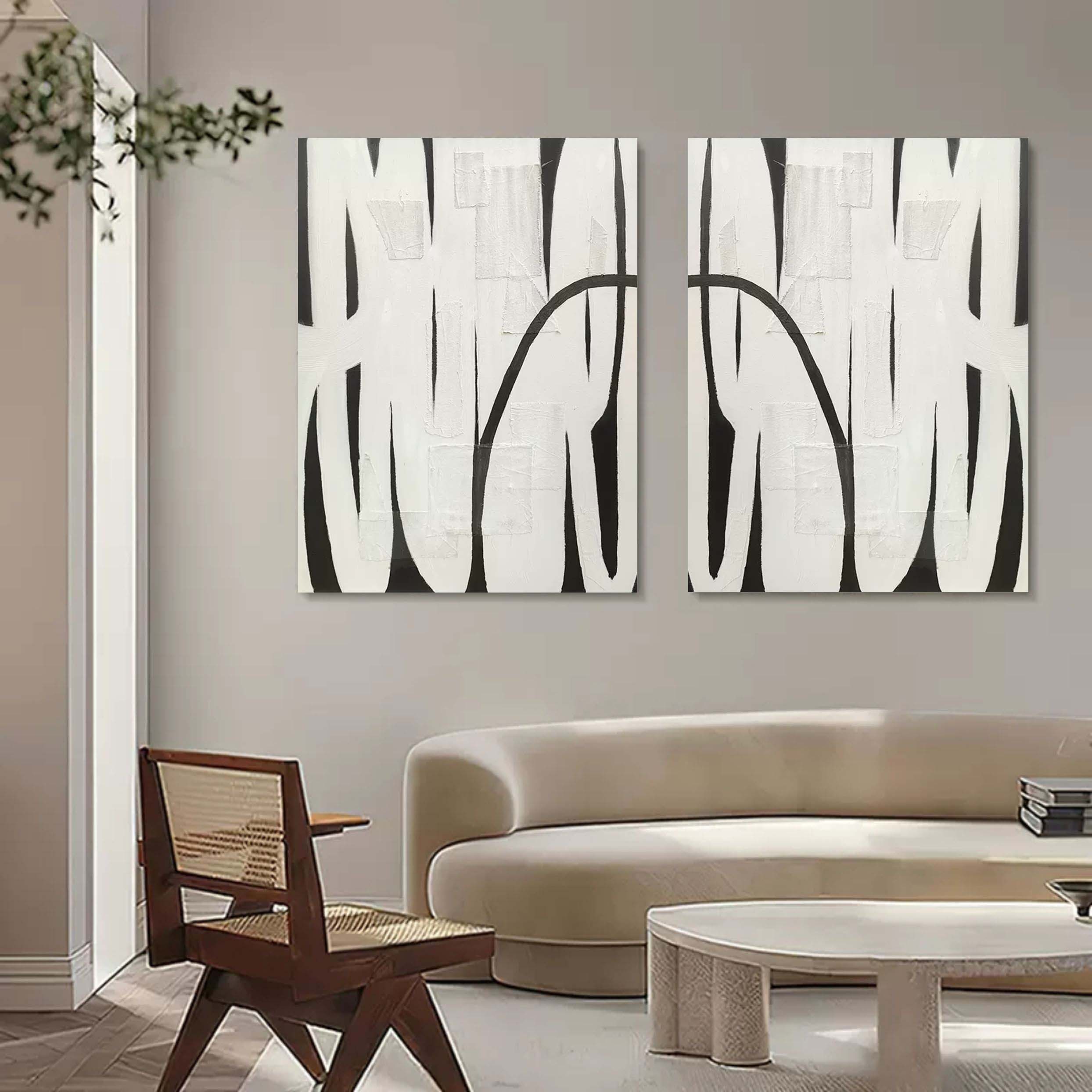 vipgallery Abstract Painting Set Of 2 #SP118
