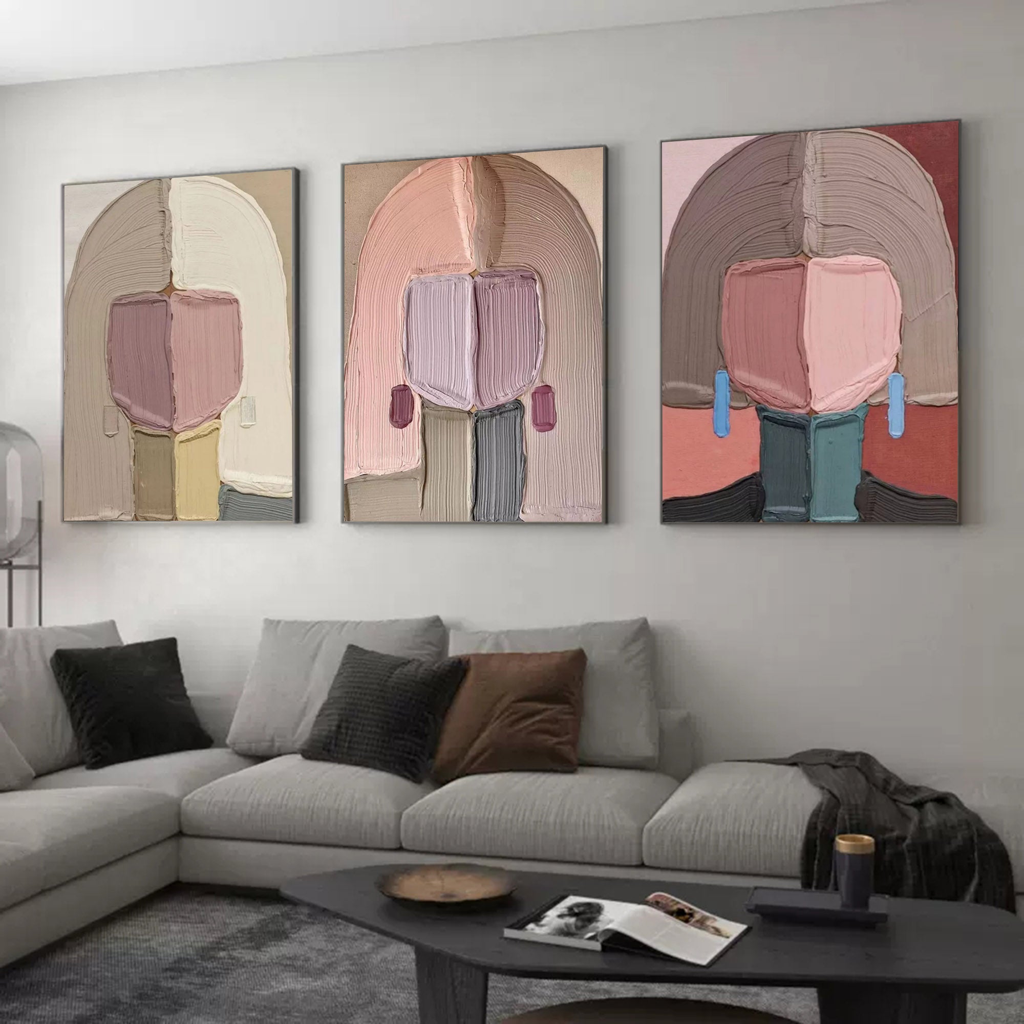 vipgallery Abstract Painting Set of 3 #SP085