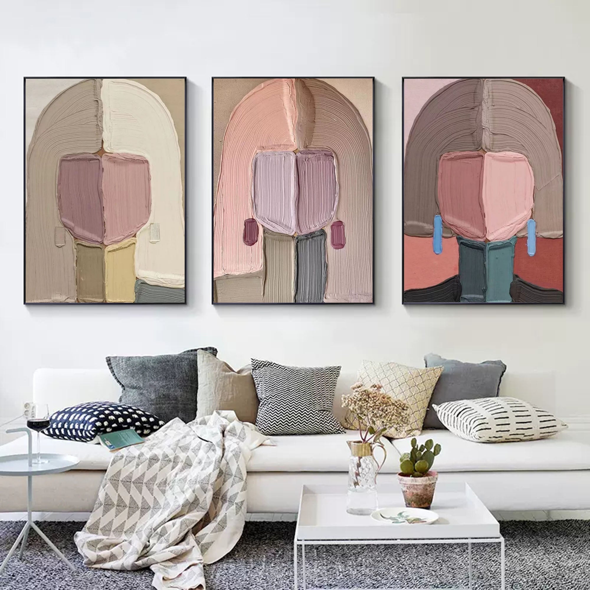 vipgallery Abstract Painting Set of 3 #SP085