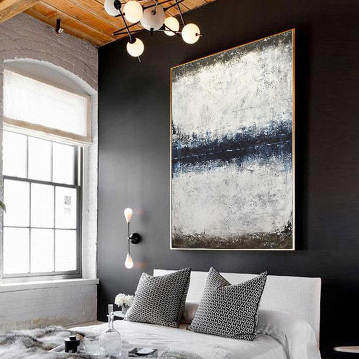 vipgallery Original Oil On Canvas Wall Art Painting "Centered"