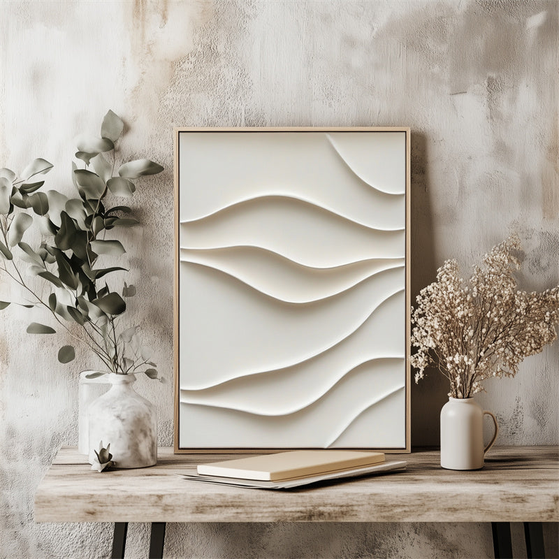 Minimalist Wave Texture Art-wp240318