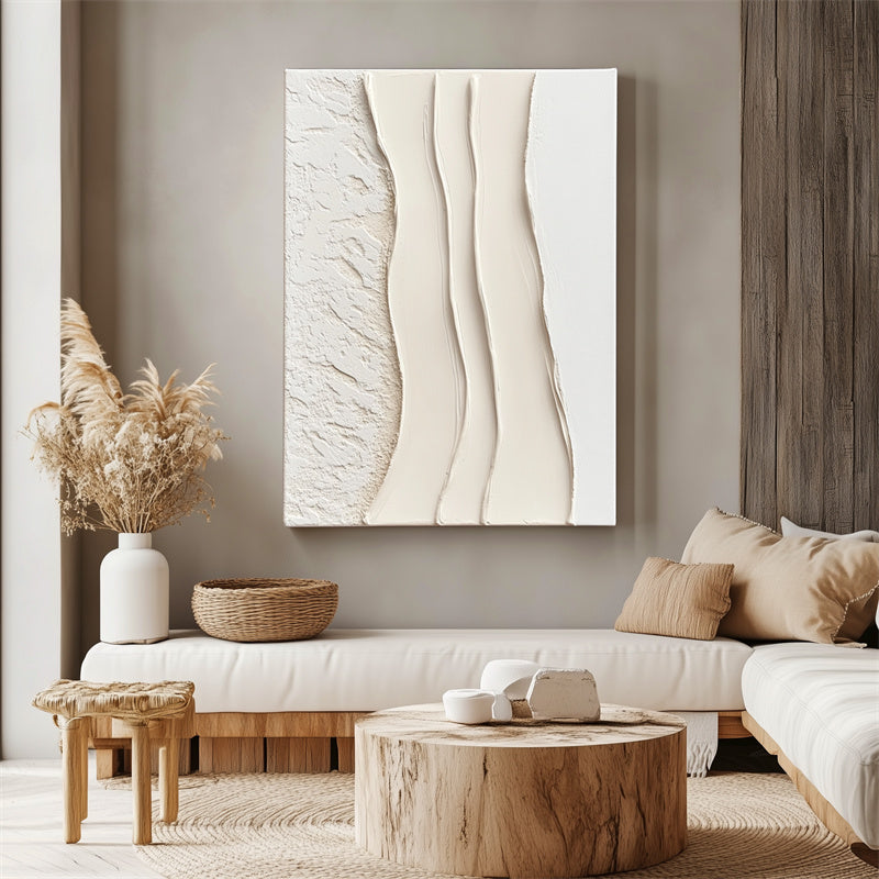 Neutral Textured Panel Artworkwp240328