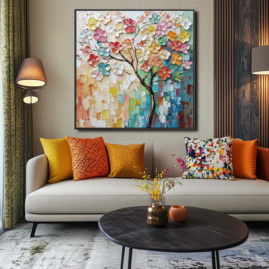 Vibrant Blossom Tree Painting-wp241808