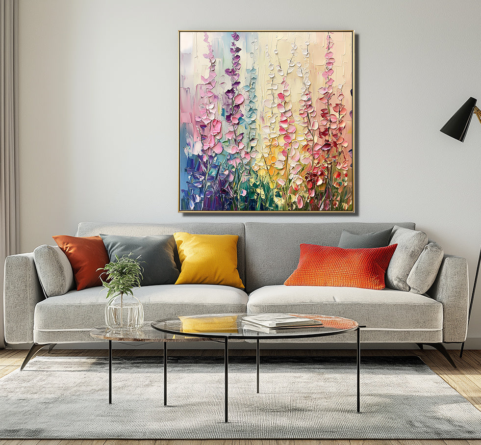 Colorful Floral Meadow Painting-wp241828