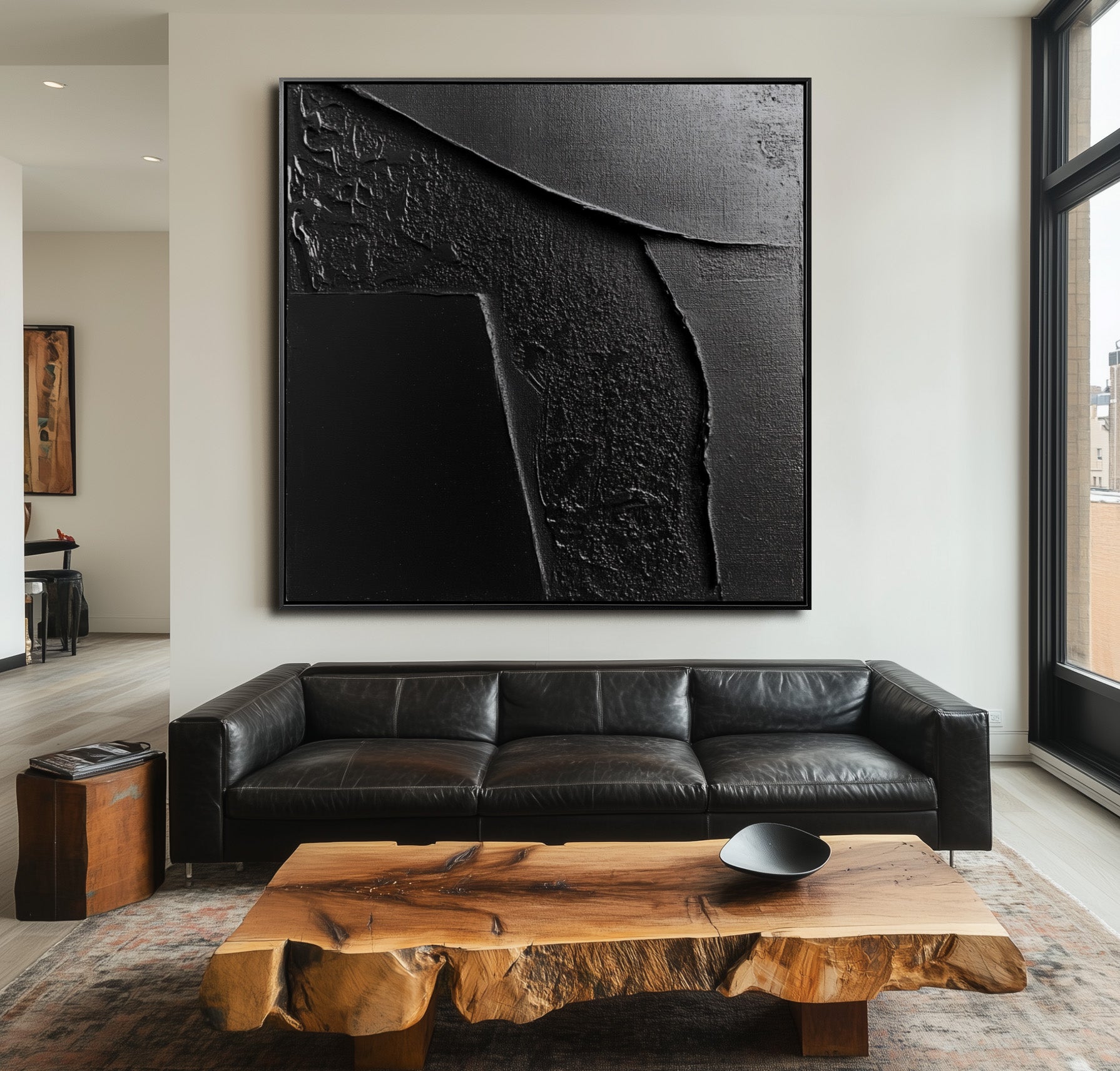 vipgallery Textured Black Abstract Art-wp241868