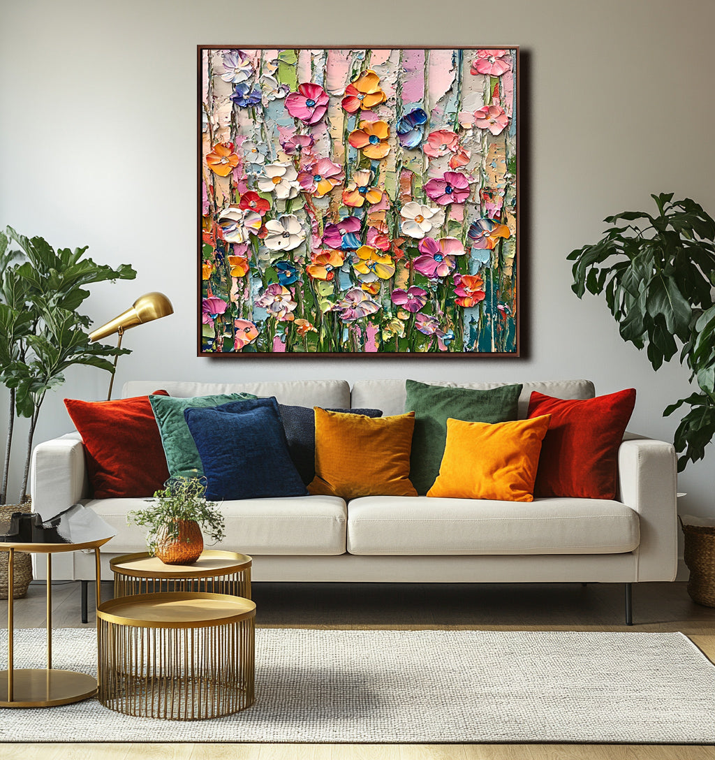 Vivid Blooming Meadow Artwork-wp241978