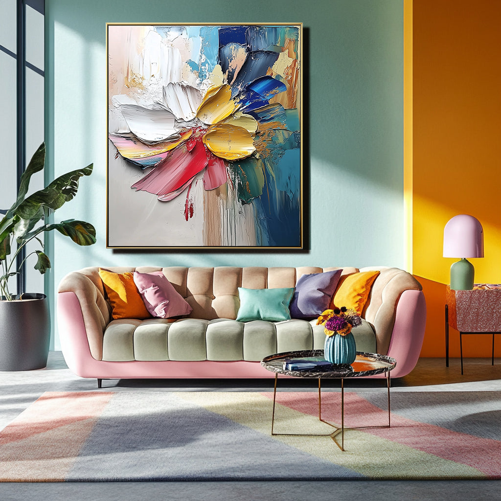 vipgallery Euphoria in Bloom: Abstract Textured Art-wp242358