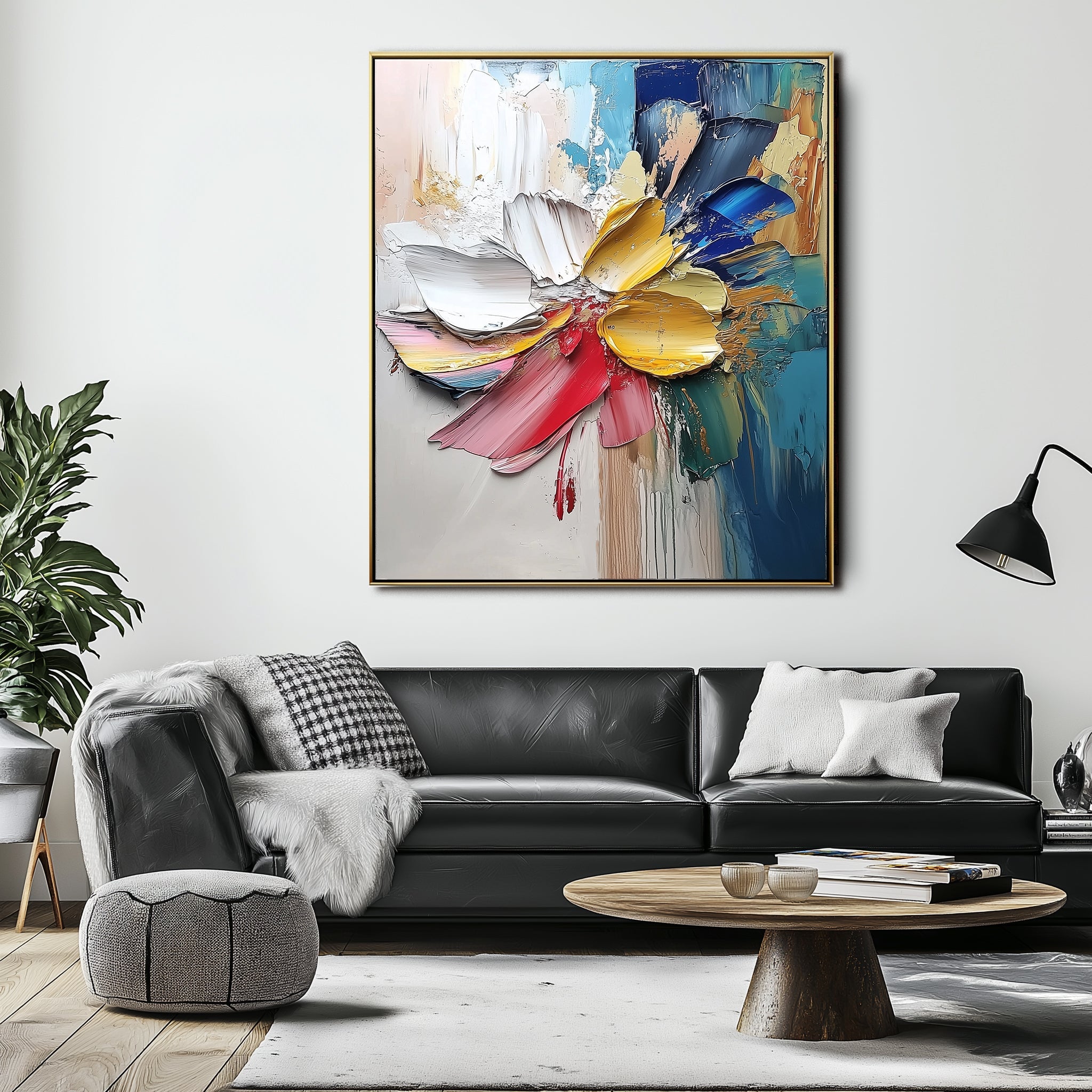 vipgallery Euphoria in Bloom: Abstract Textured Art-wp242358
